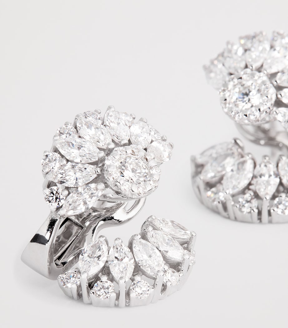 White Gold and Diamond Y-Couture Stud Earrings WHITE GOLD Image 5