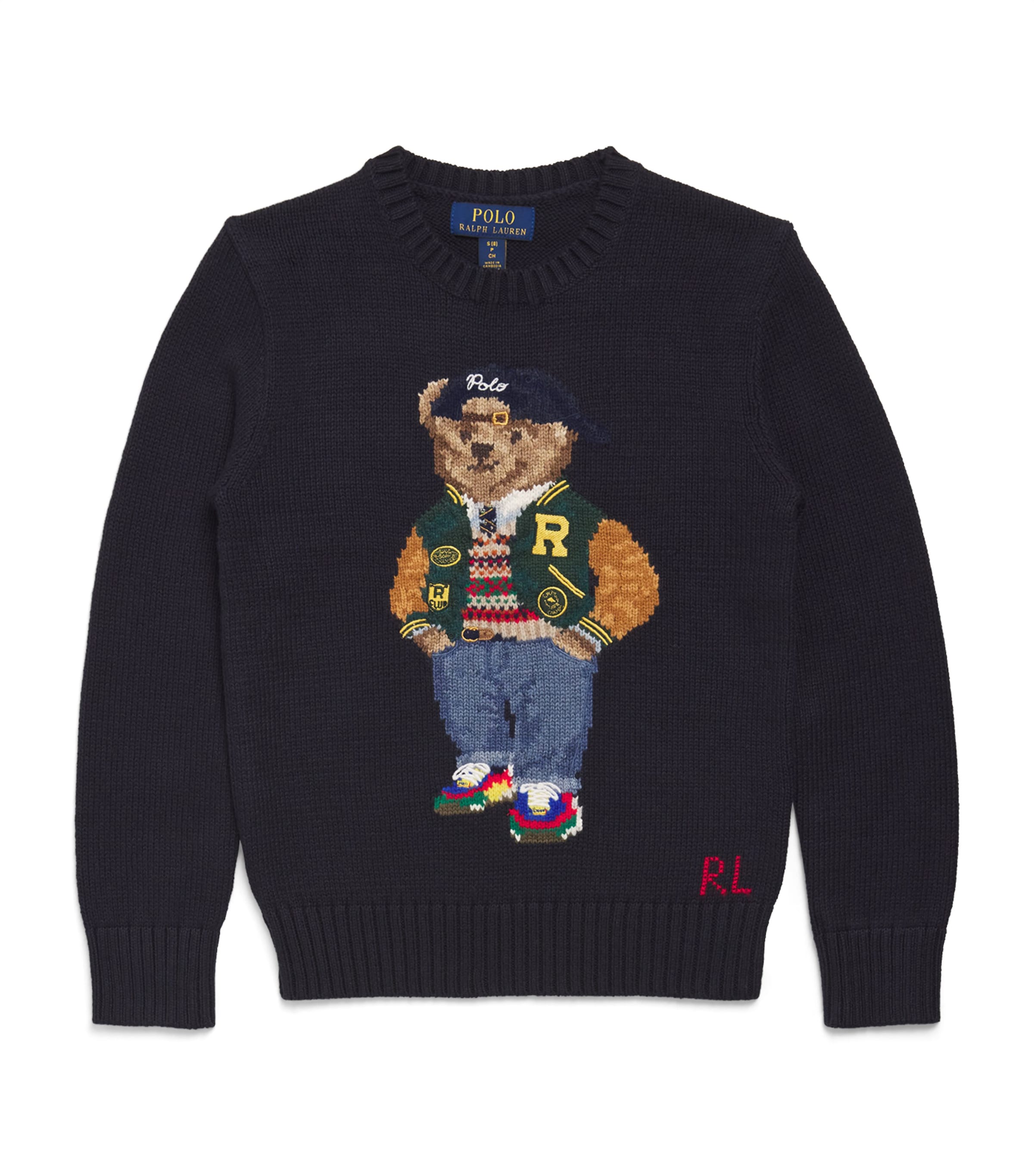 RALPH LAUREN COTTON POLO BEAR SWEATER 