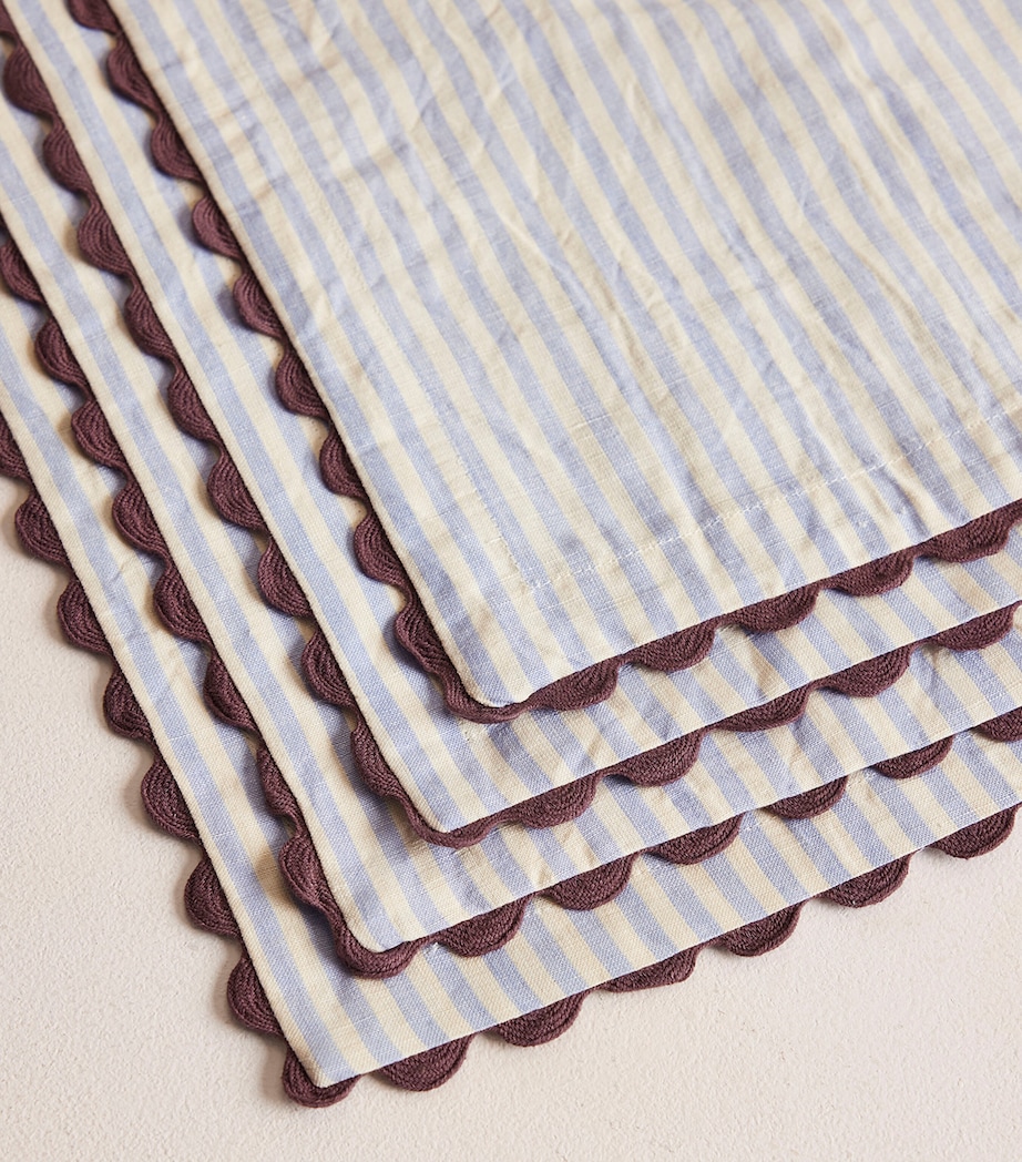 Set of 4 Linen-Cotton Blythe Napkins (50cm x 50cm) NO COLOUR Image 4