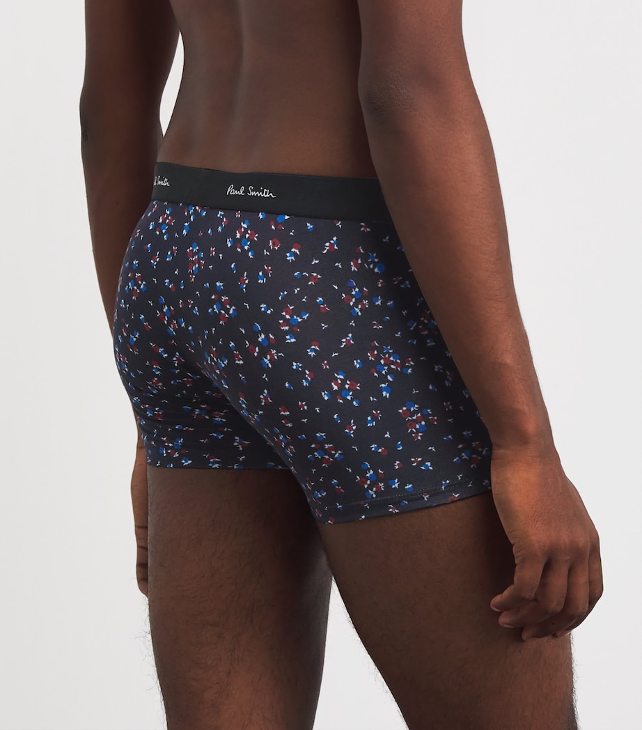 Flower Print Trunks BLUE Image 3