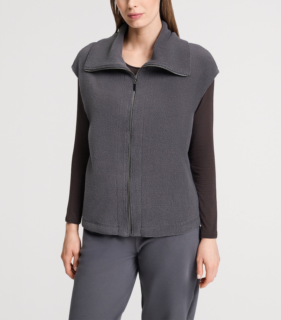 Hanro Womens Fleece Gilet Boulevard Image 4