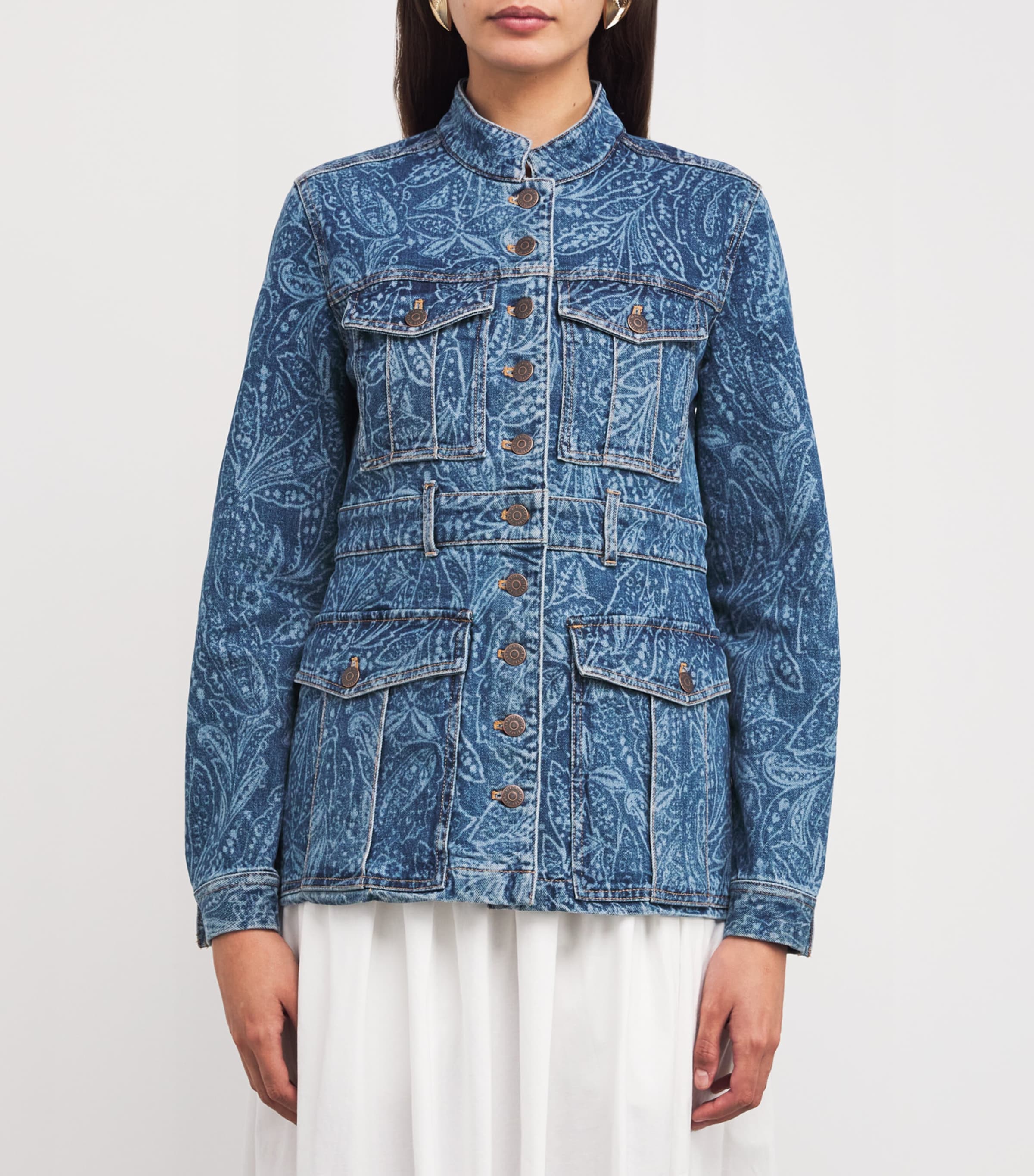 Tika Denim Jacket B0643 ATLNTC PAISLEY Image 3