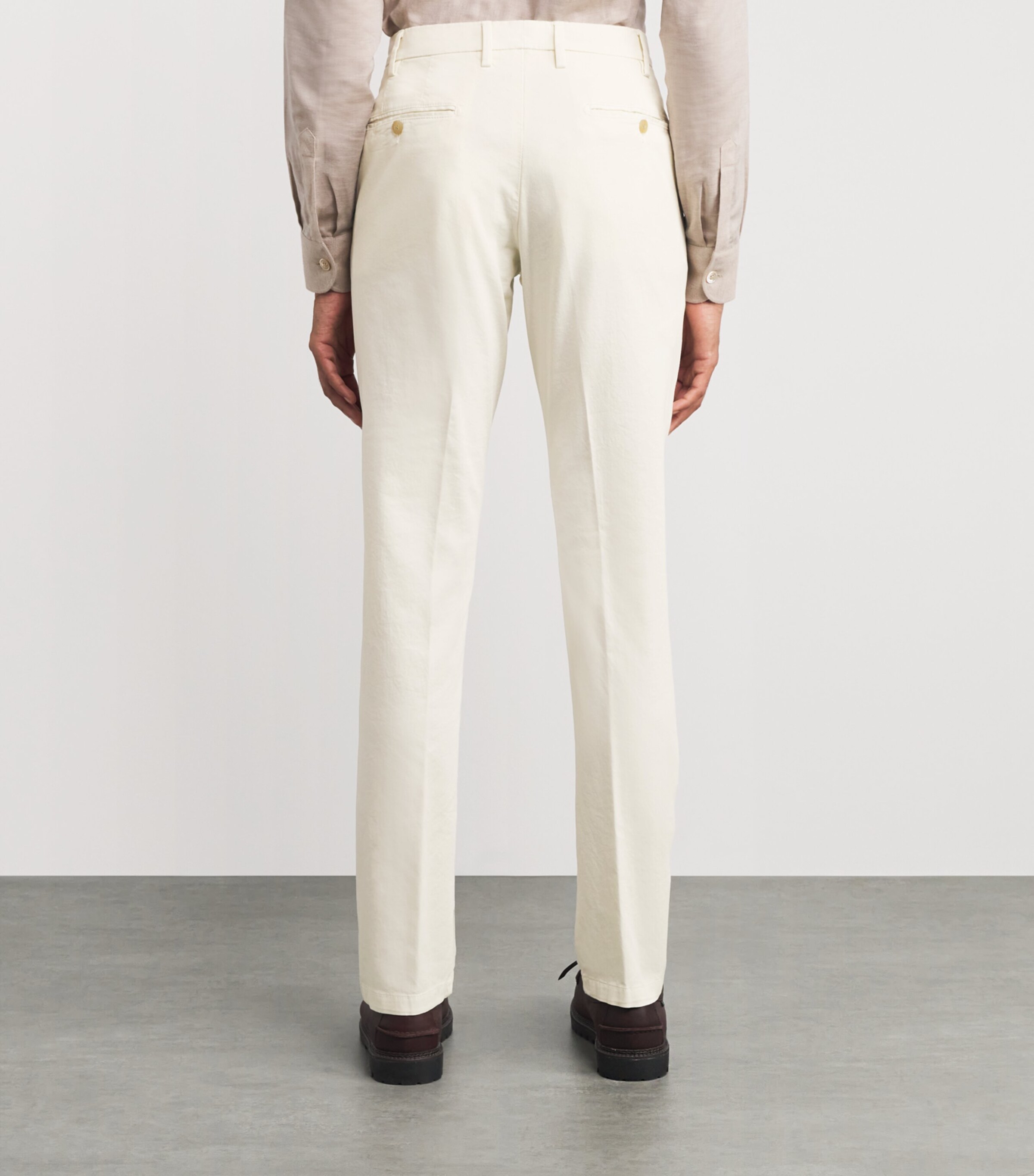 Stretch-Cotton Straight Chinos 5 Image 4