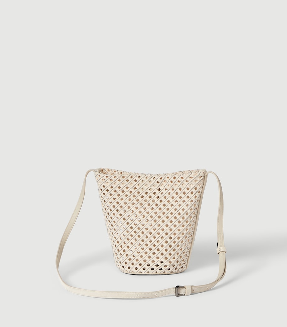 Brunello Cucinelli Cotton Woven Bucket Bag Image 4