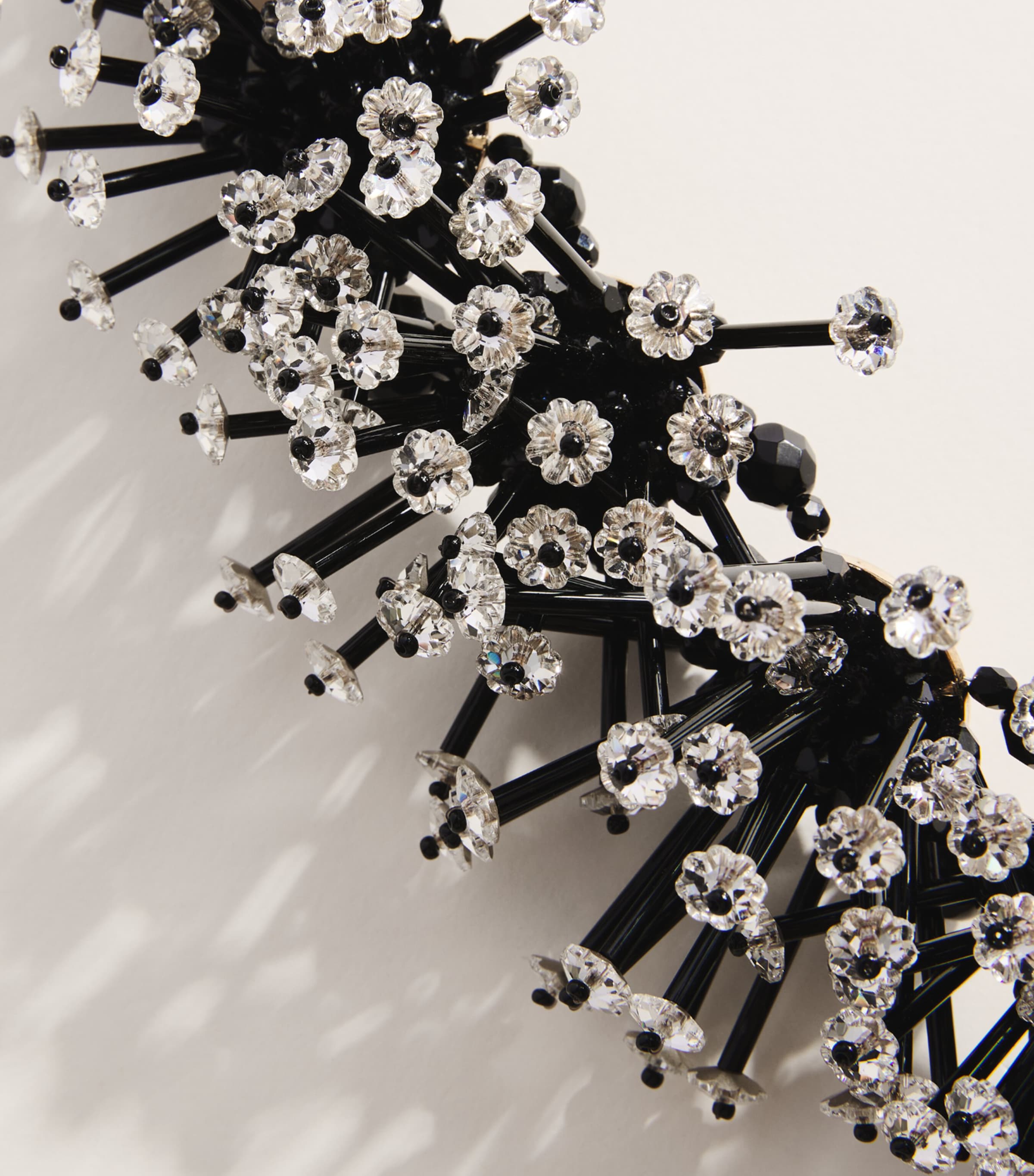 Coppola e Toppo Crystal Margherite Necklace Black/white Image 5