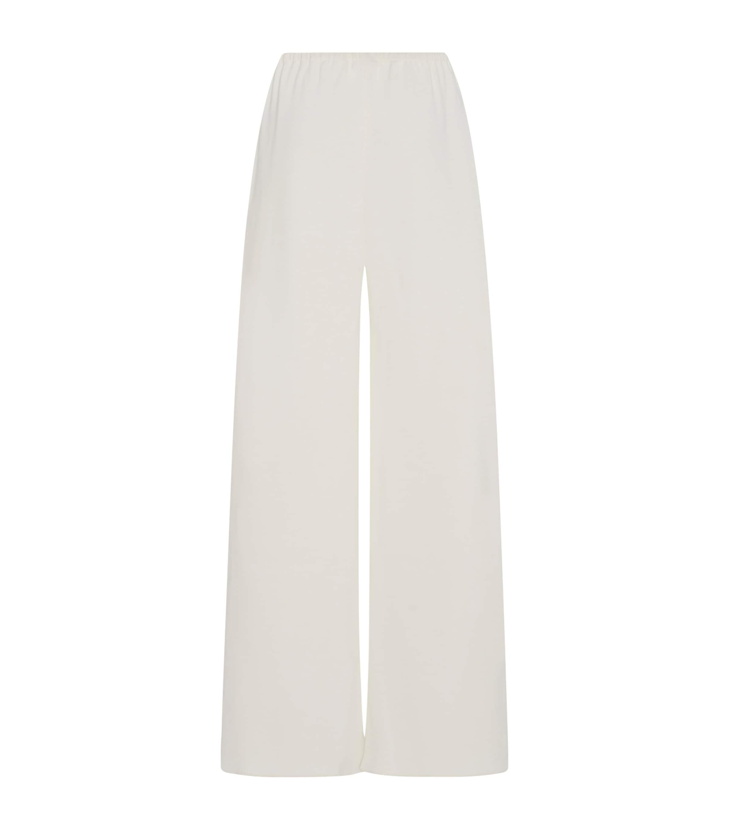 The Row Gala Wide-leg Trousers In White