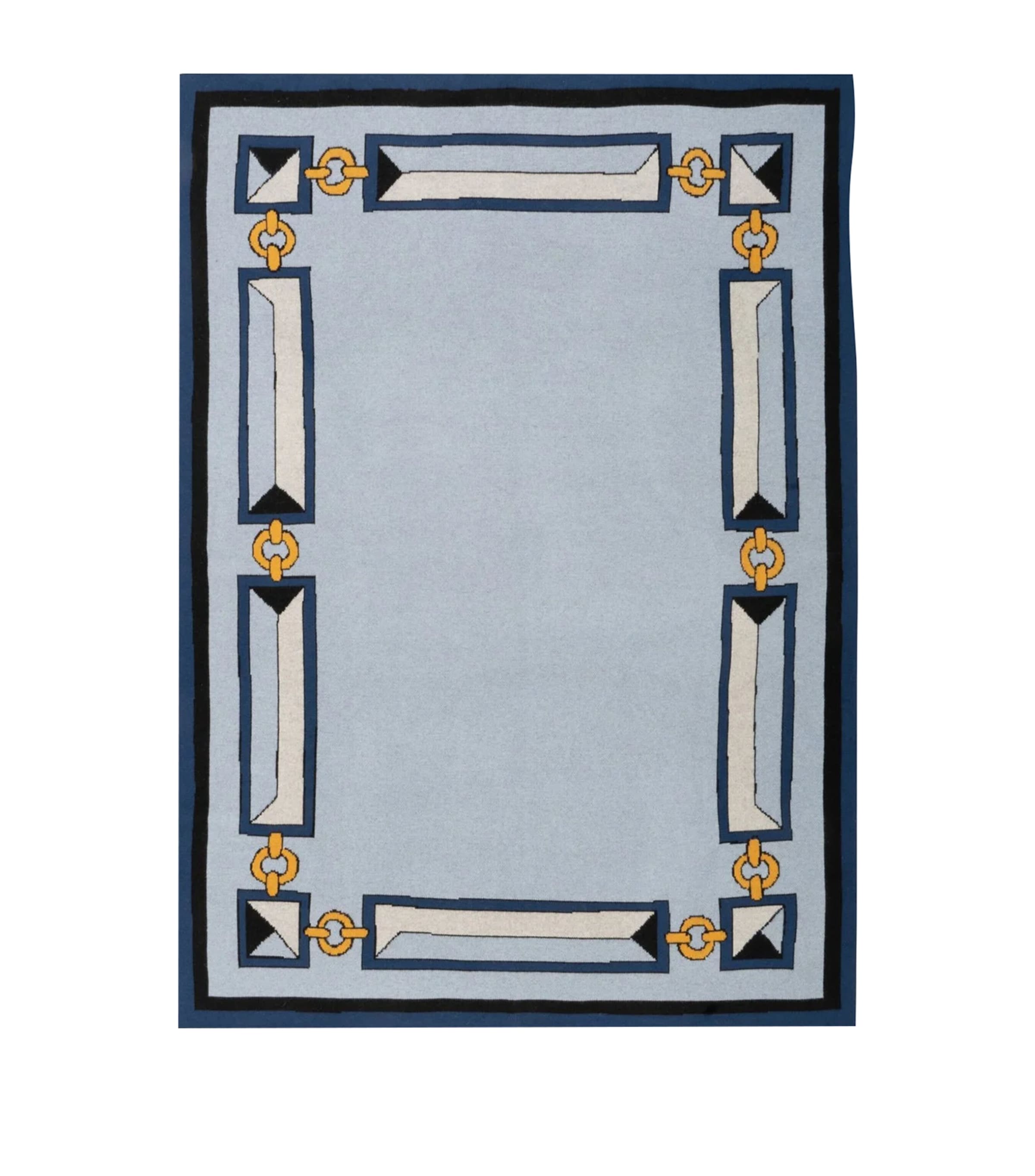 SAVED NY x Damien Nicolas Roux Cashmere Bricks Throw (180cm x 130cm) | Home New In | Home Furnishings | Throws | Bedding | Bedspreads & Bed Throws