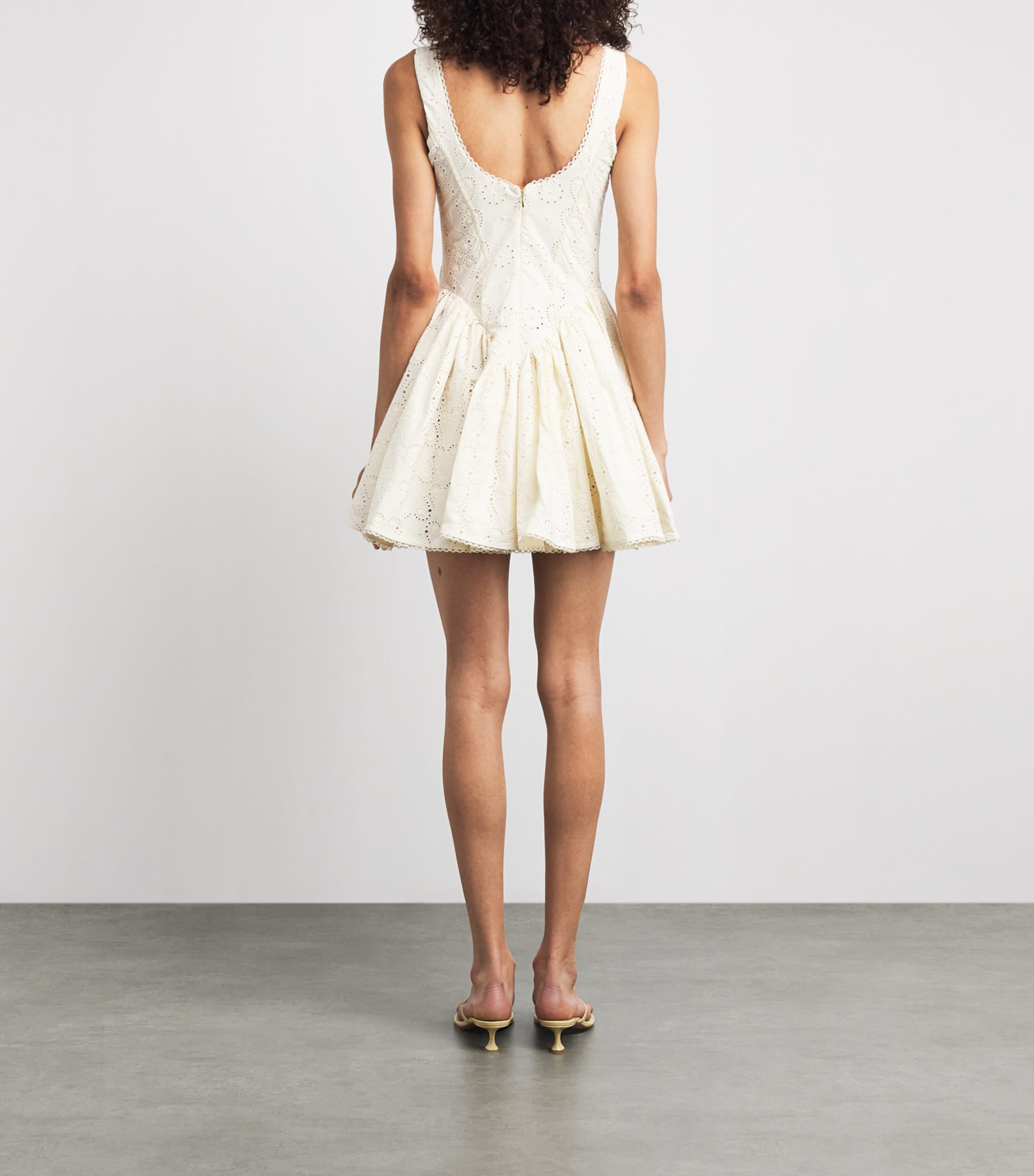 Agua By Agua Bendita Womens Cotton Pluma Playa Mini Dress Image 4