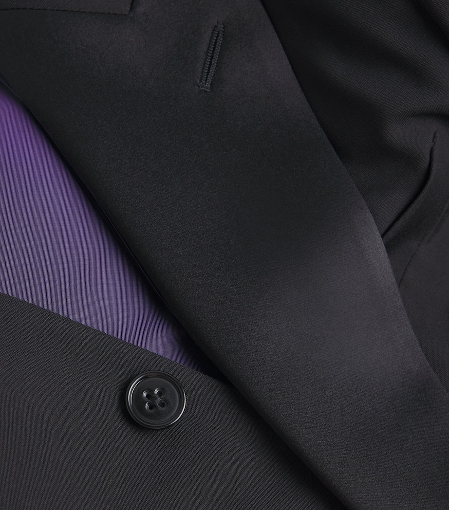 Ralph Lauren Purple Label Mens Wool 2-Piece Suit Charcoal Image 4