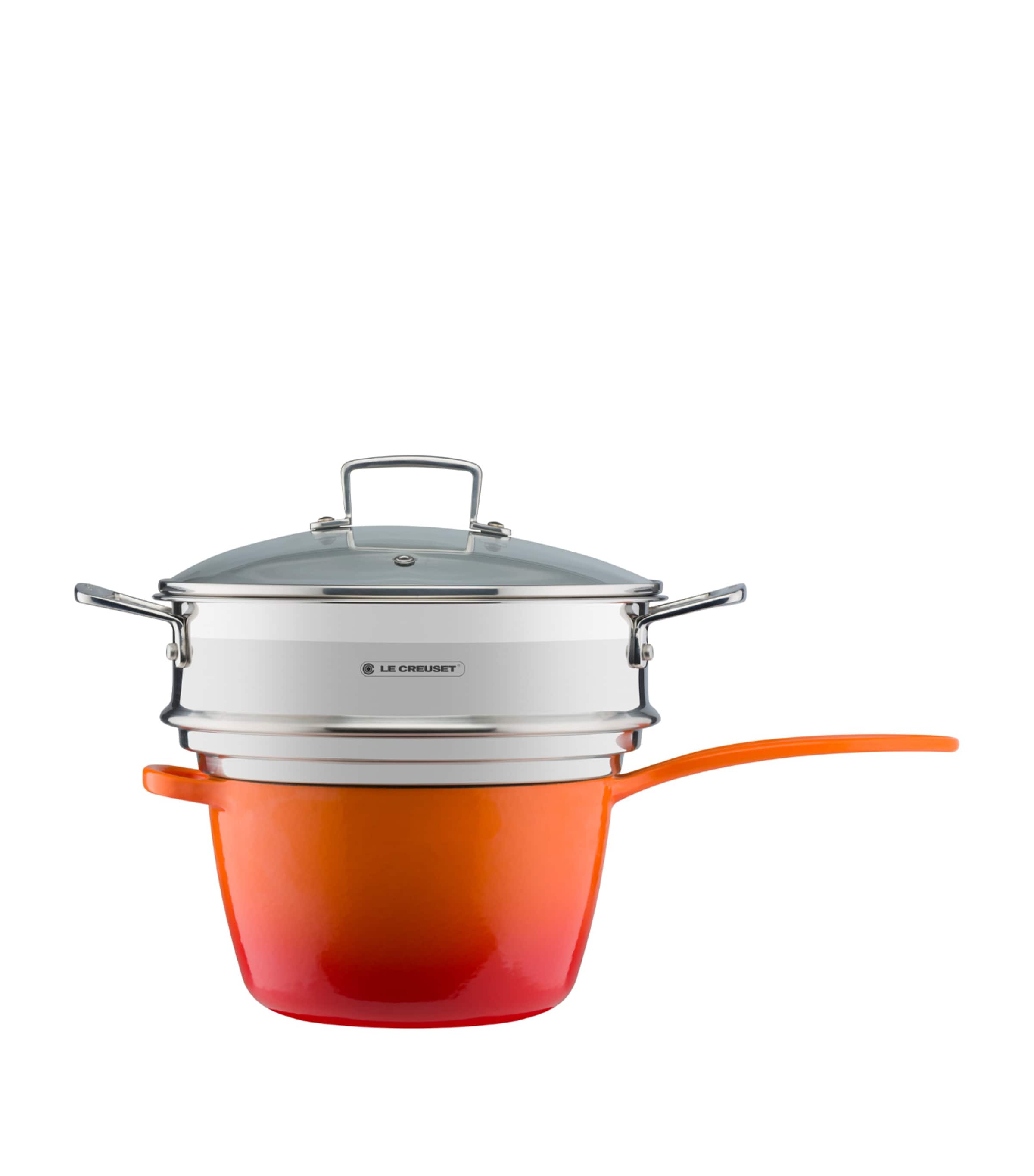 3-Ply Stainless Steel Sauté Multi-Steamer with Glass Lid (24cm) STAINLESS STEEL Image 4