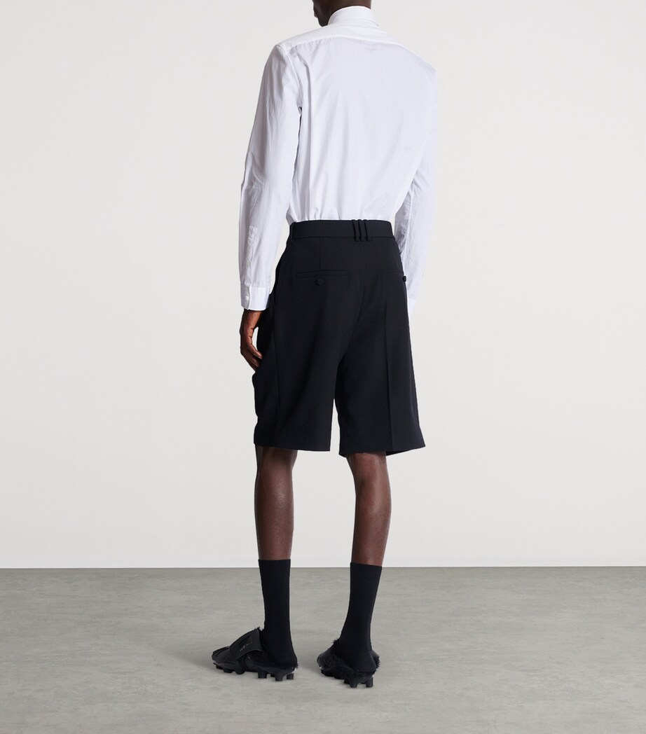 Wool Bermuda Tailored Shorts 0PA NOIR Image 7