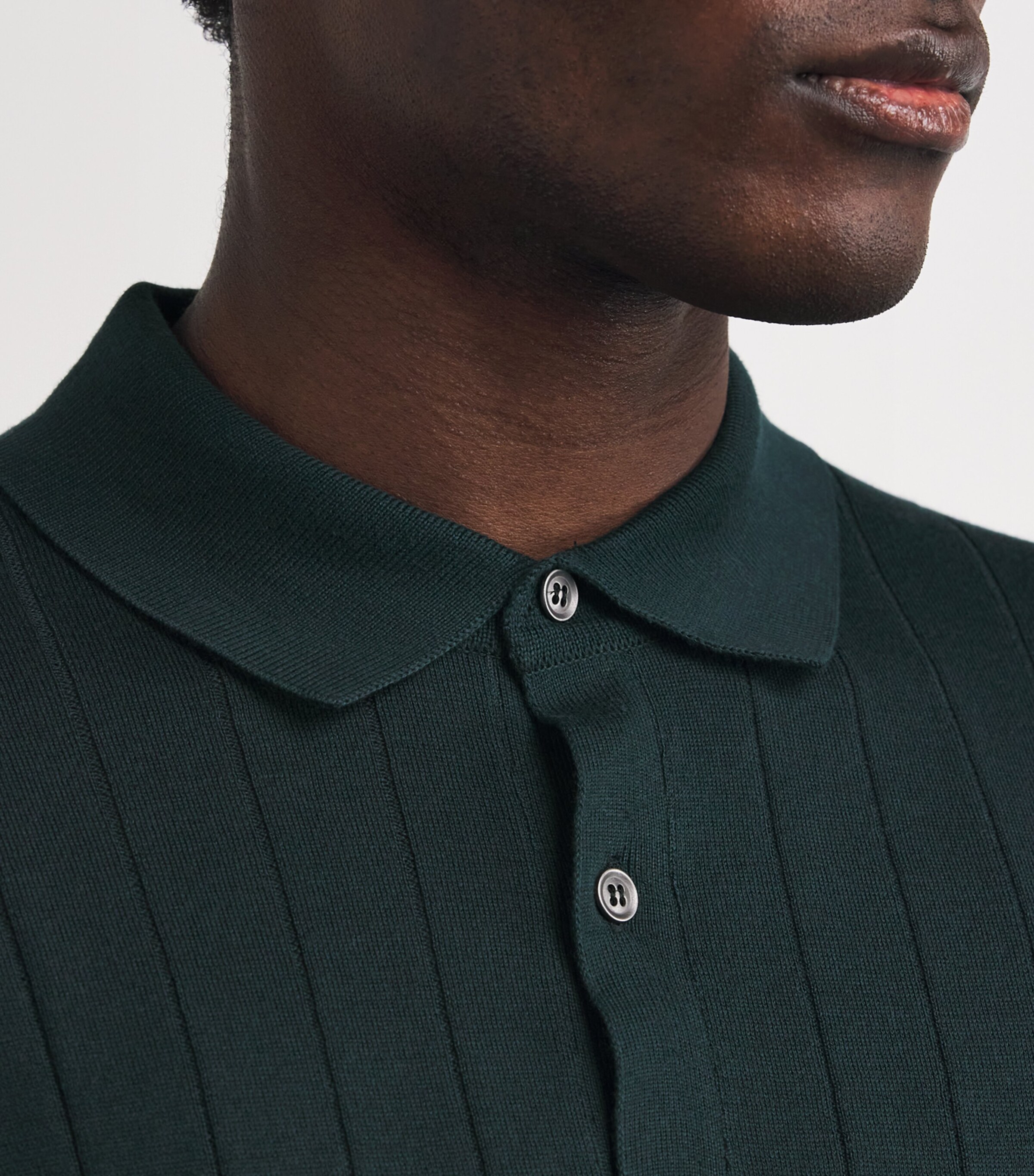 トップス JOHN SMEDLEY cotton knit polo John Smedley Sea Island Cotton Skipper-Collar Noah Polo