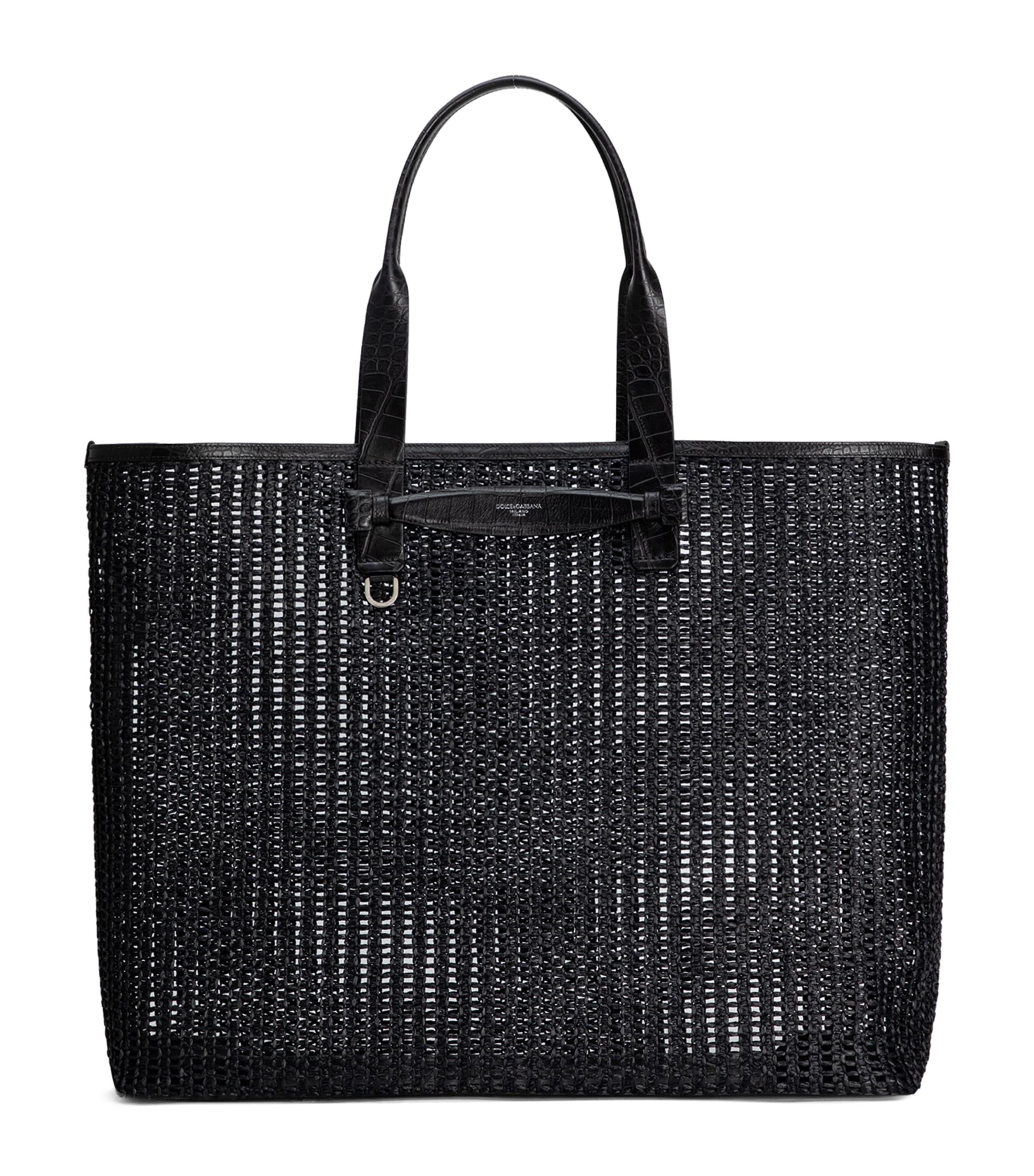 トートバッグ Dolce & Gabbana Dolce Gabbana Logo Shopping Bag Dolce & Gabbana Shopping logo-print Tote Bag | Black | FARFETCH