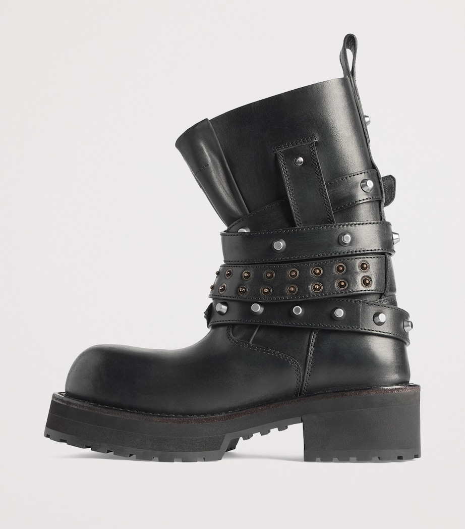 Balenciaga Calfskin Venom Biker Boots 20 Image 7