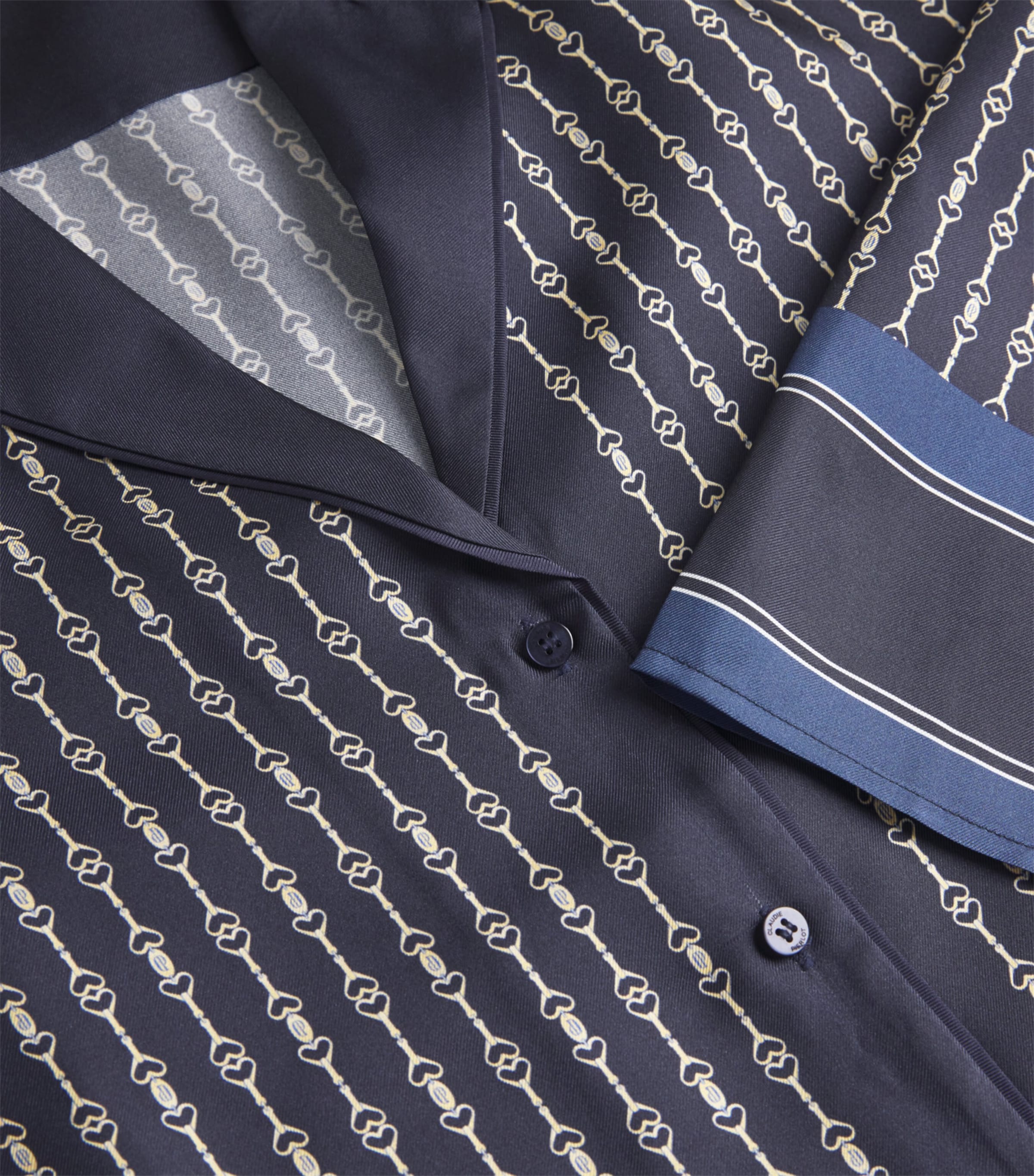 Silk Printed Colina Shirt DARK PRINT Image 5