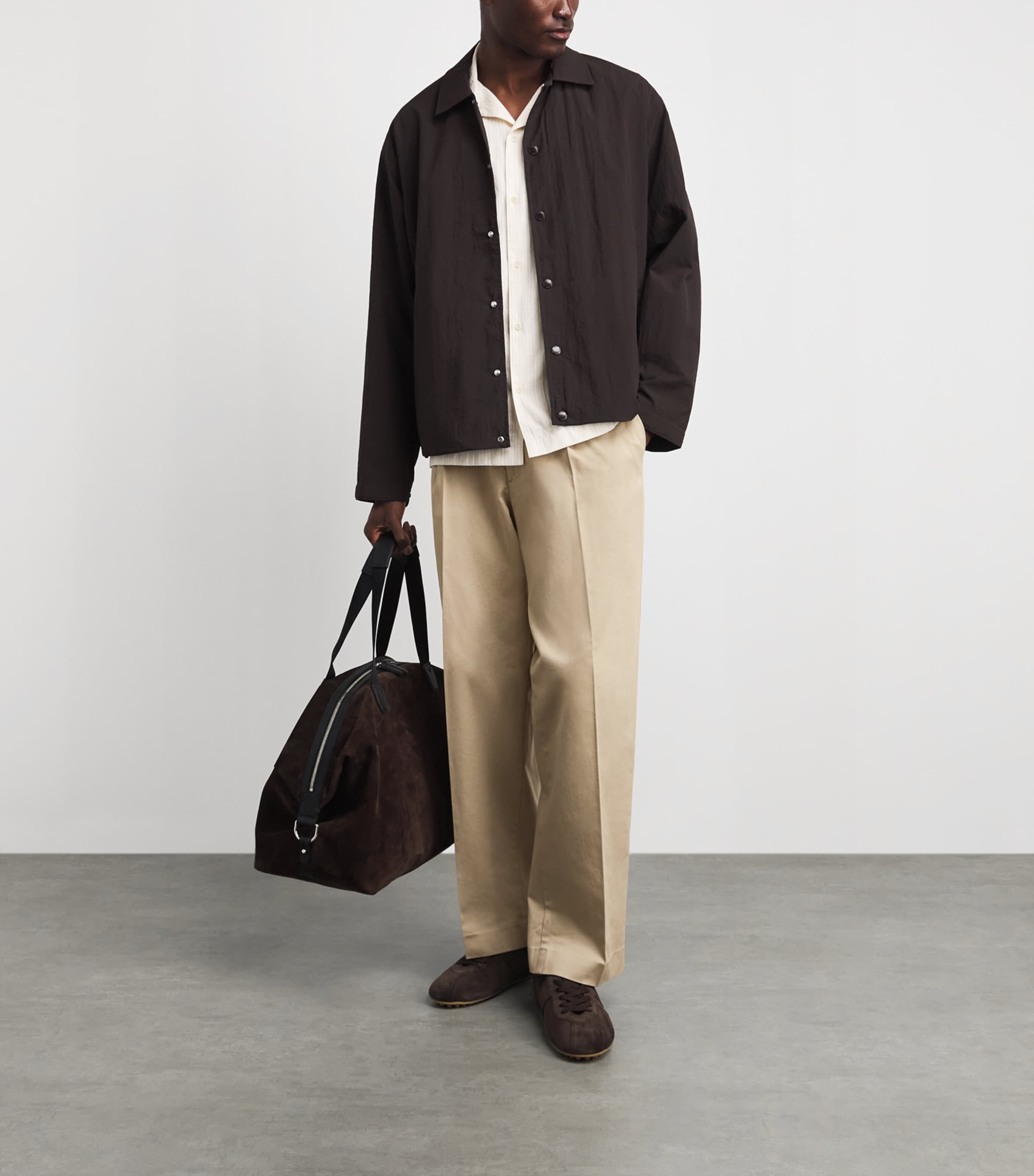 NN.07 Mens Stretch-Organic Cotton Kay Pleated Trousers Desert Khaki Image 2