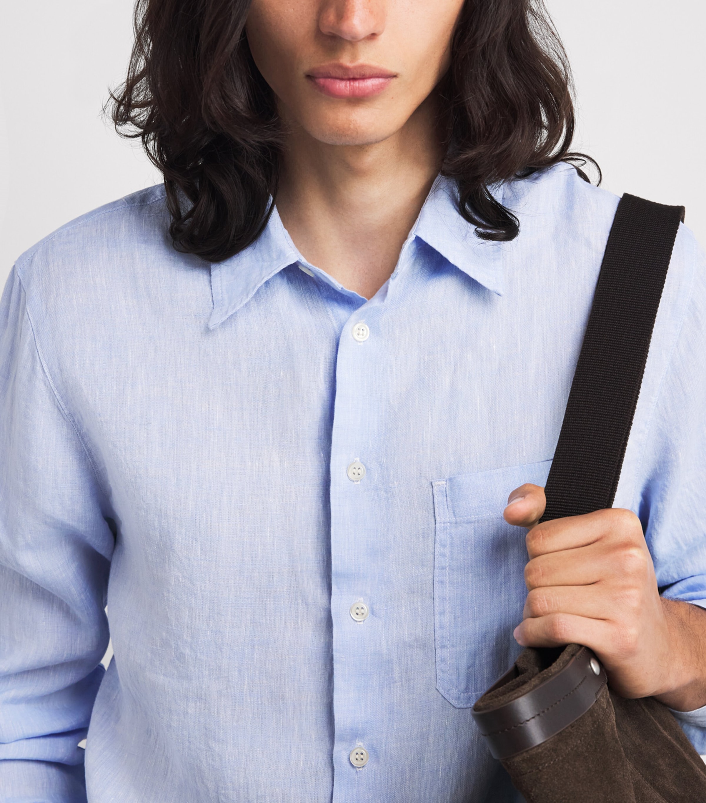 Citizens of Humanity Mens Linen Shirt Glint Image 3