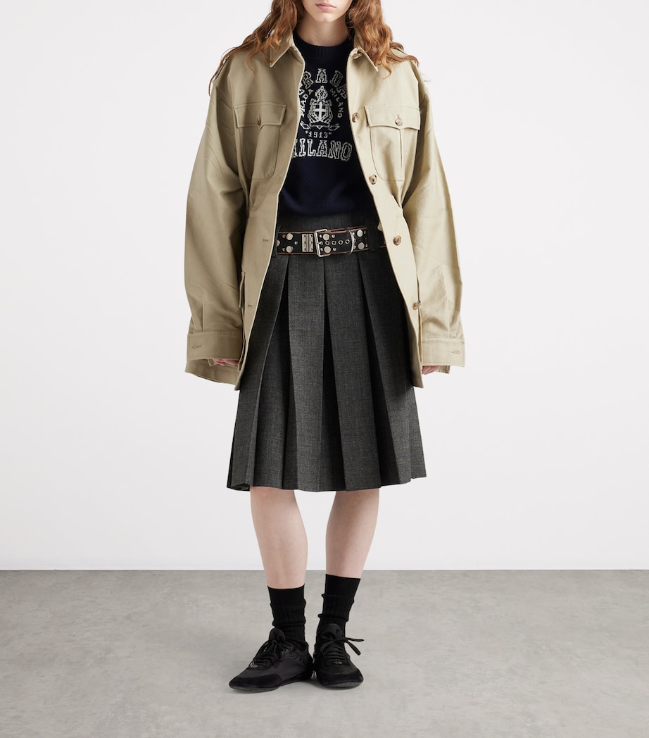 Wool-Cashmere Logo Sweater F022X Image 2