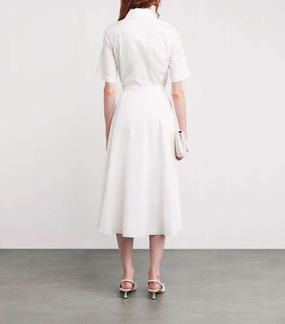 Cotton Rubie Midi Shirt Dress WHITE Image 3