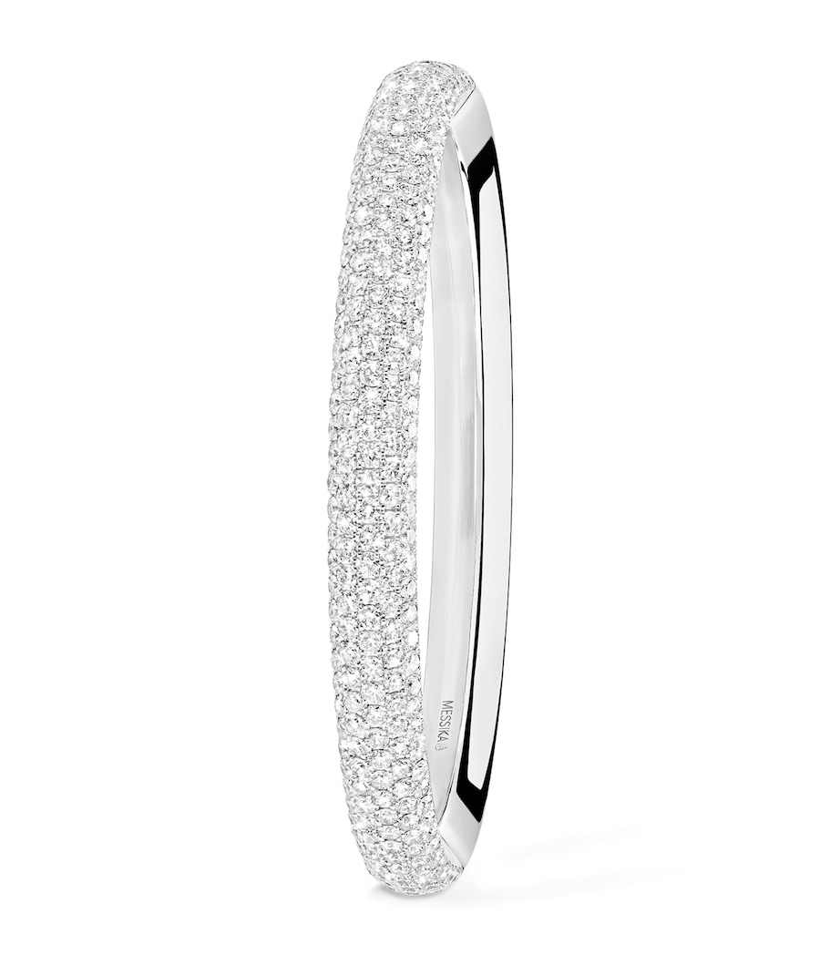 Messika Divine Enigma White Gold and Diamond Bangle White Gold Image 1