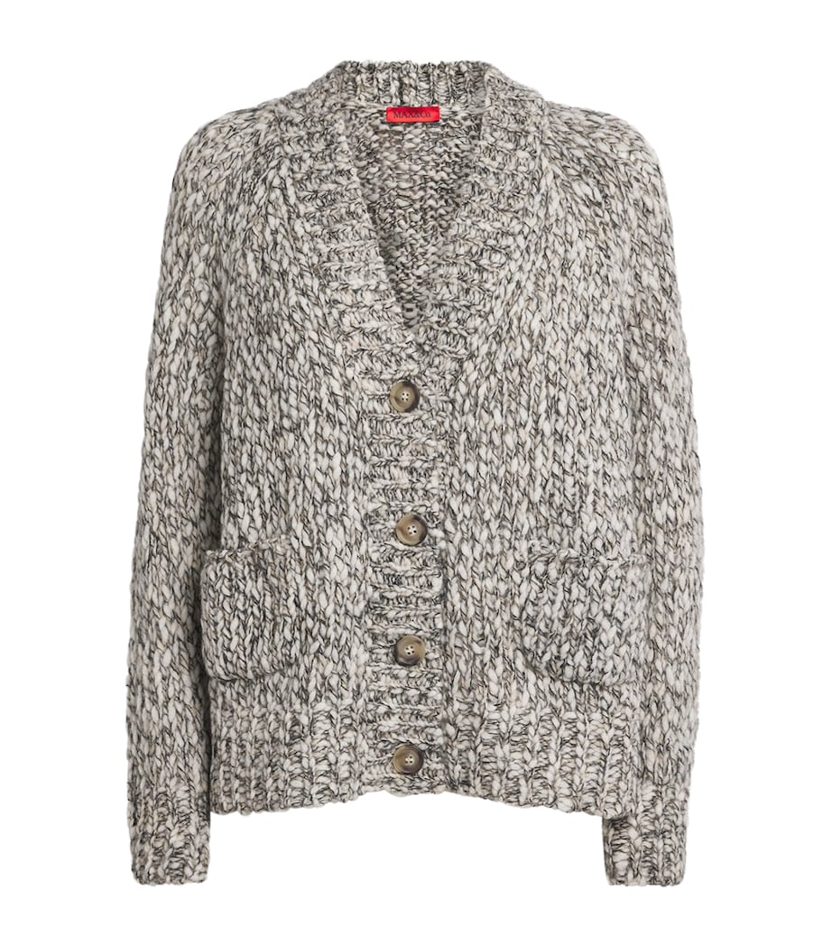 Wool-Blend Cardigan BLACK Image 1