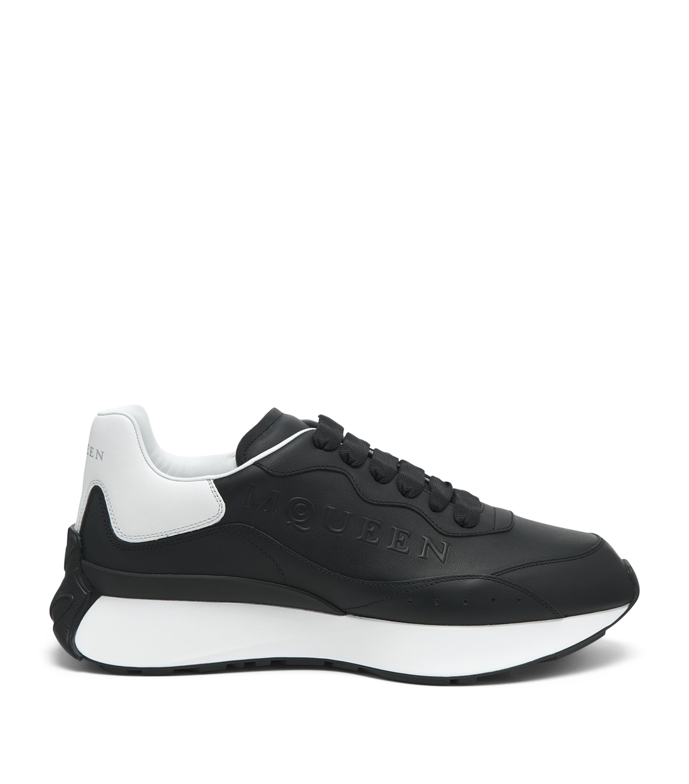 McQueen Leather Sprint Sneakers | Men Shoes | Trainers | Low-Top Trainers | Designers | McQueen