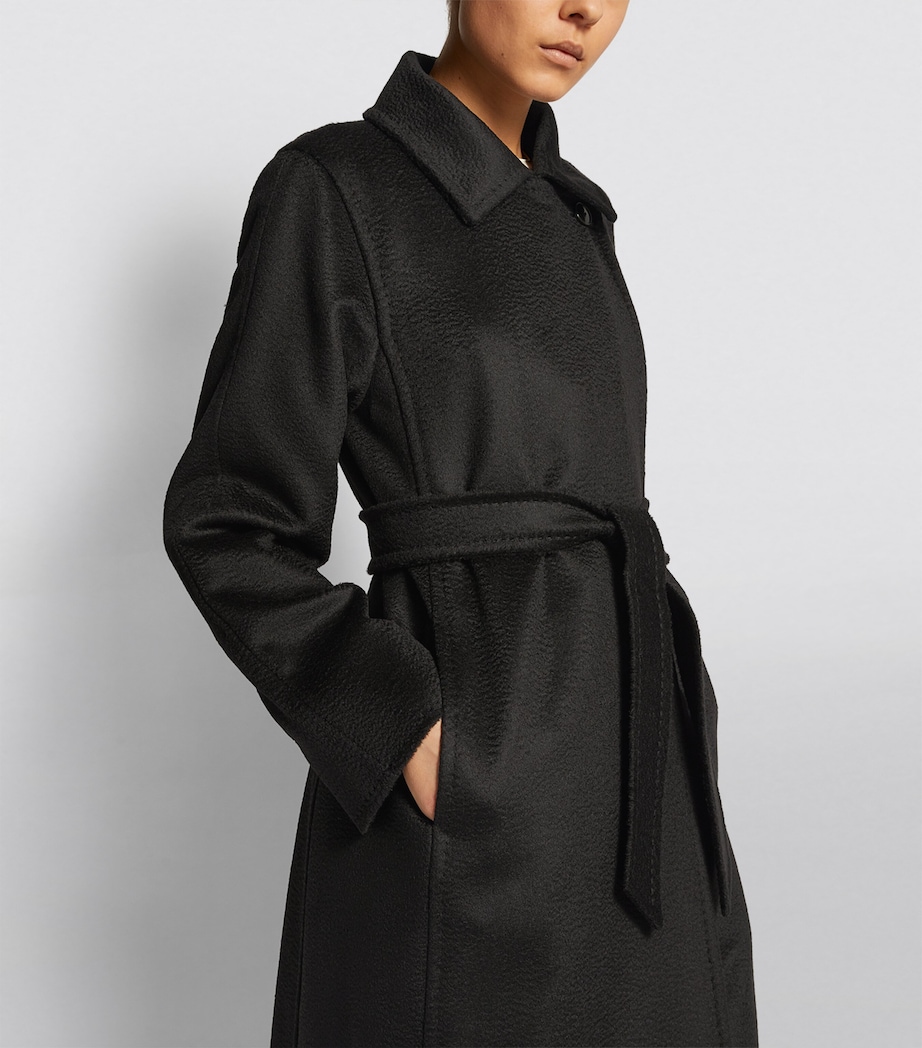 Manuela Belted Coat BLACK Image 6