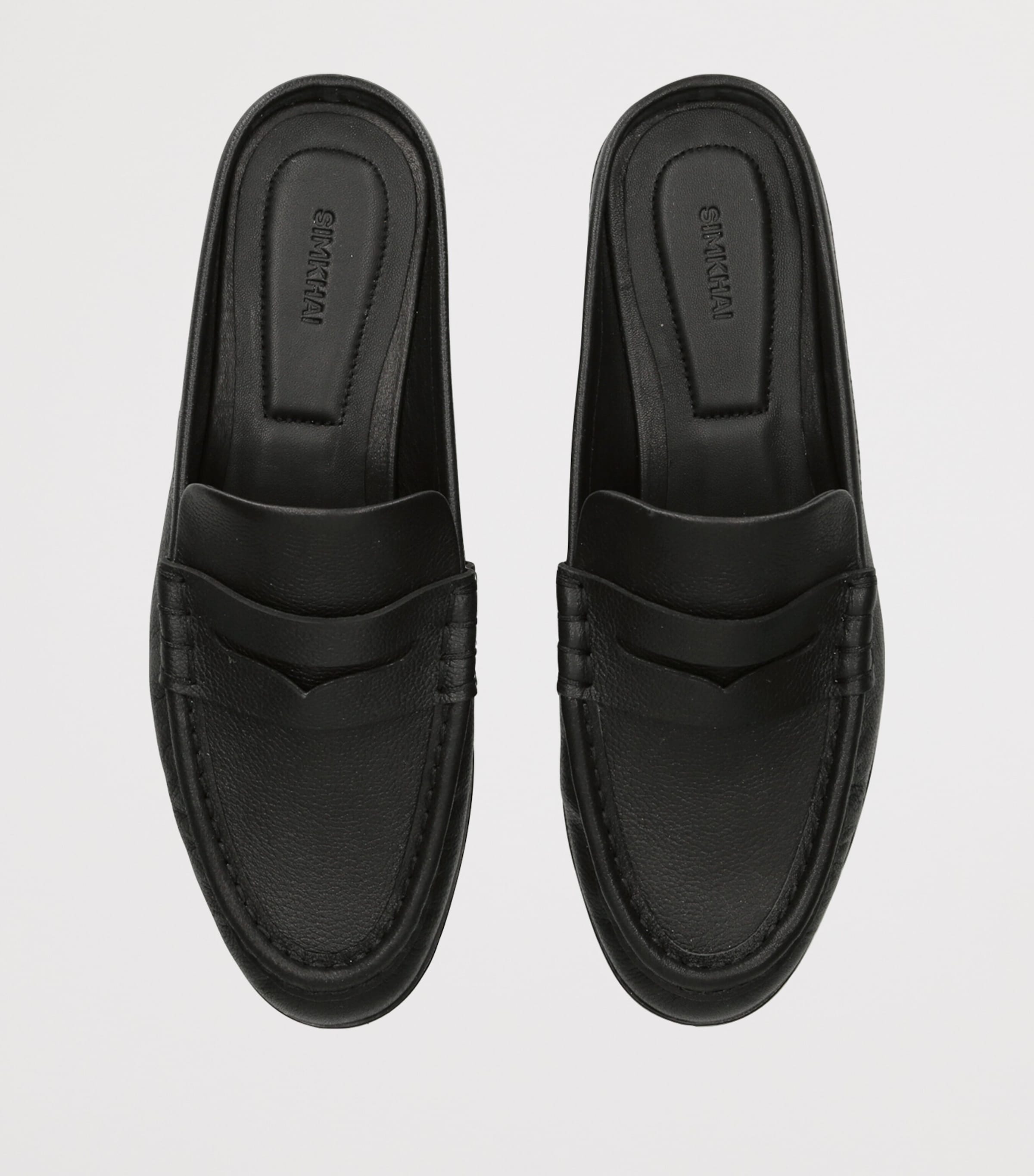 Simkhai Leather Dean Loafers Black Image 4
