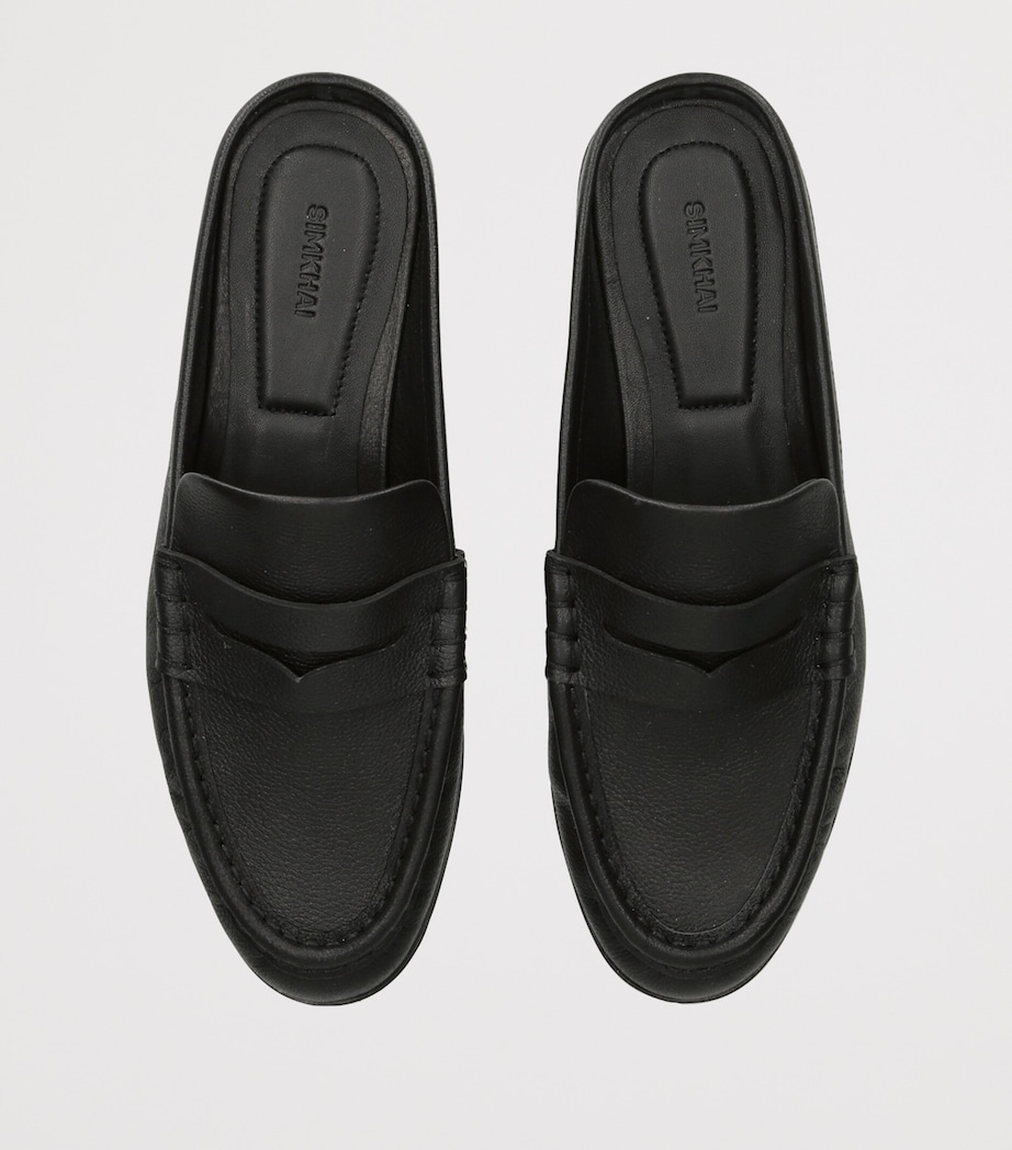 Simkhai Leather Dean Loafers Black Image 4