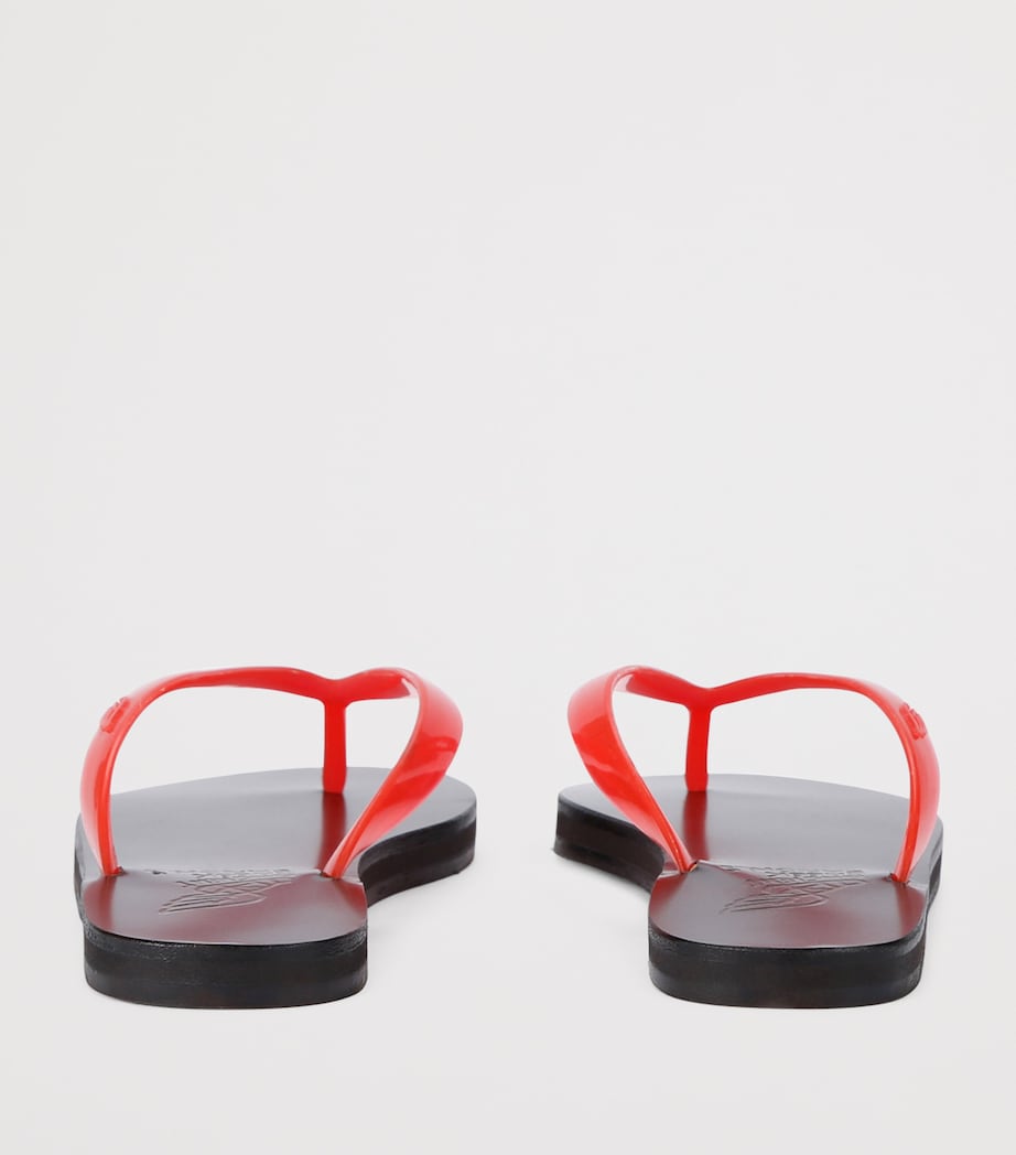 Ancient Greek Sandals Jelly Saionara Flip Flops Red/other Image 2