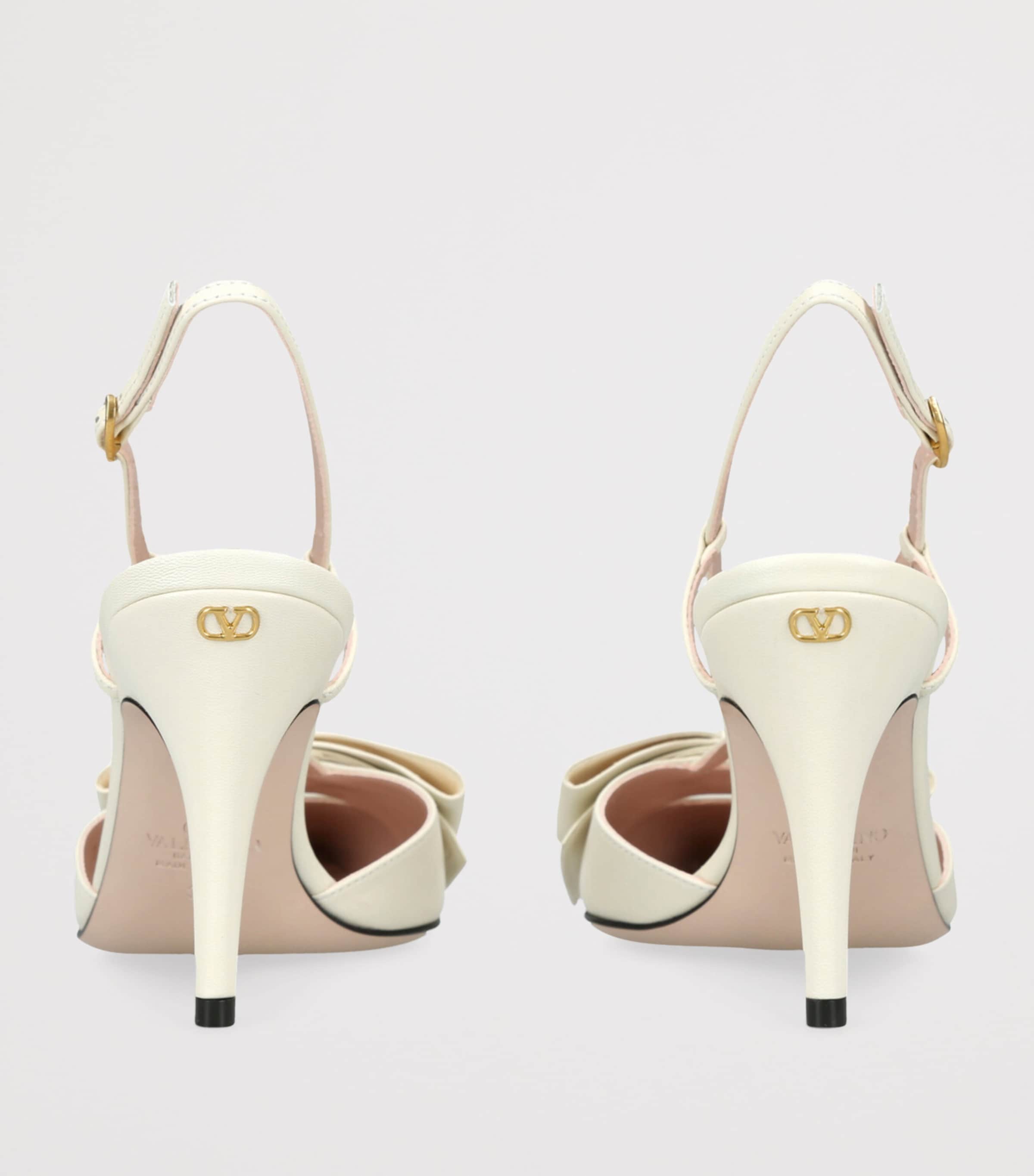 Valentino Garavani Leather Bow-Detail Bowow Pumps 85