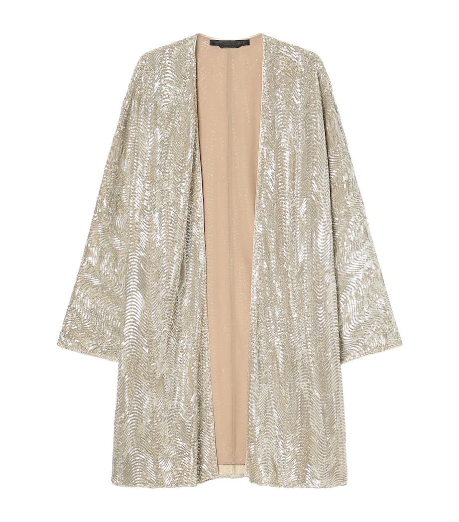 Sequin-Embellished Vetta Jacket BEIGE Image 1