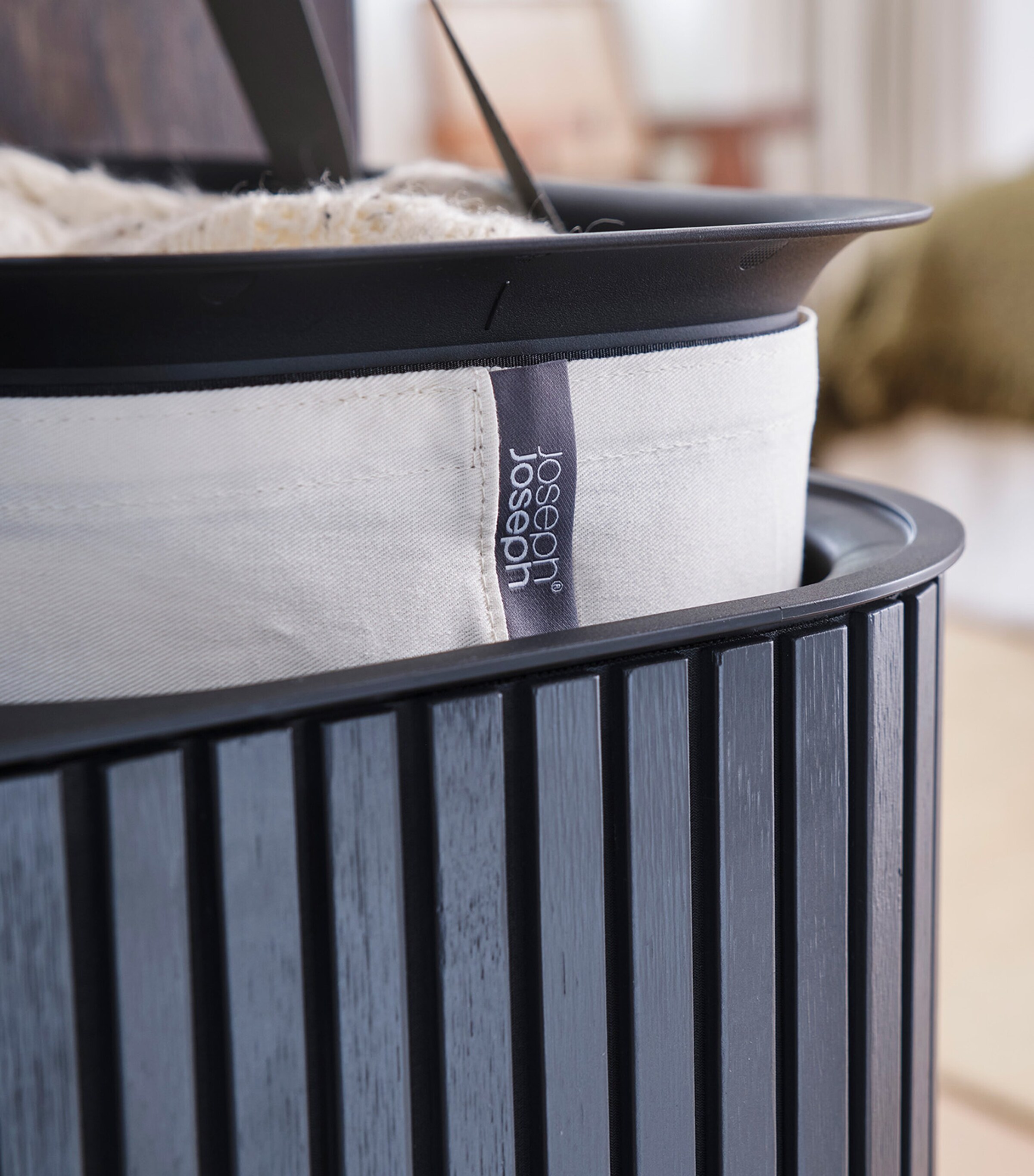 Tota Trio Luxe Laundry Basket (90L) BLACK Image 4