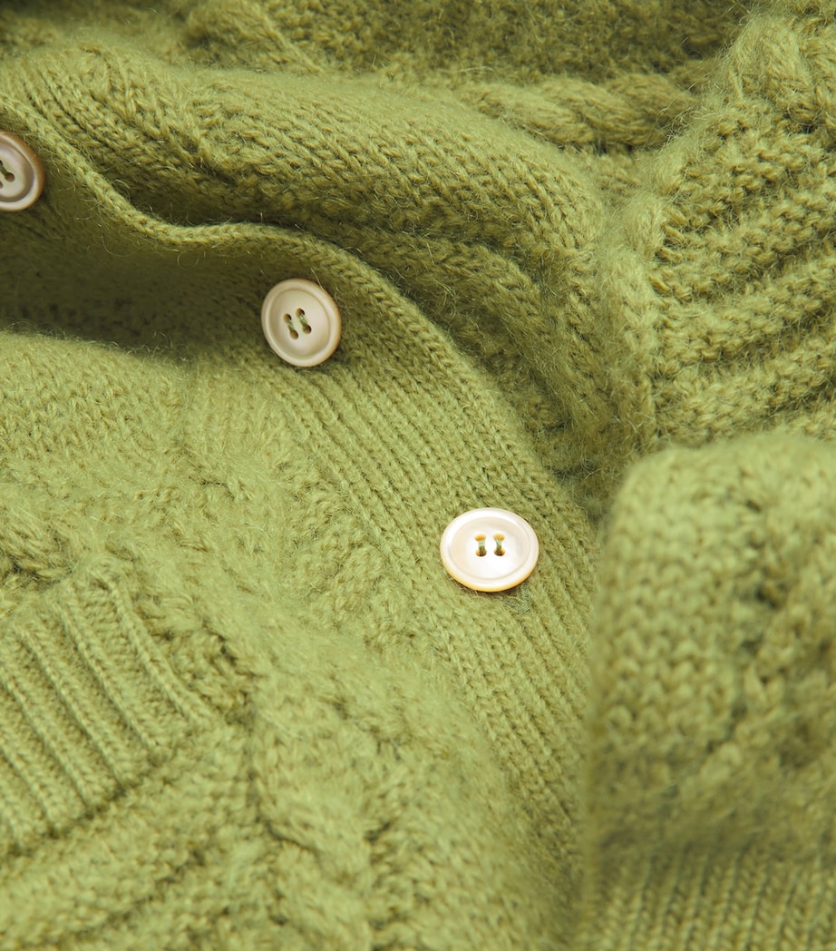 V-Neck Cardigan GREEN Image 5