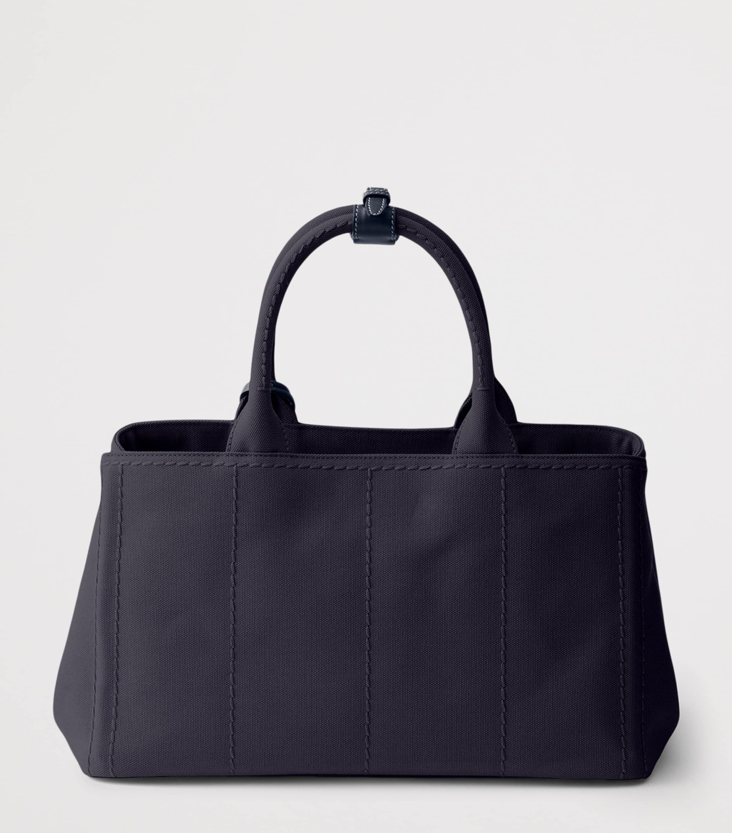 Prada Large Canvas Jardinière Tote Bag Blue Image 3