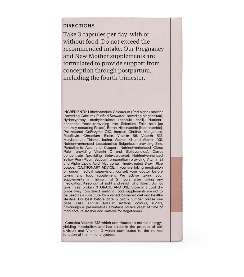 Food-Grown Pregnancy + New Mother Multi (90 Capsules) NO COLOUR Image 2