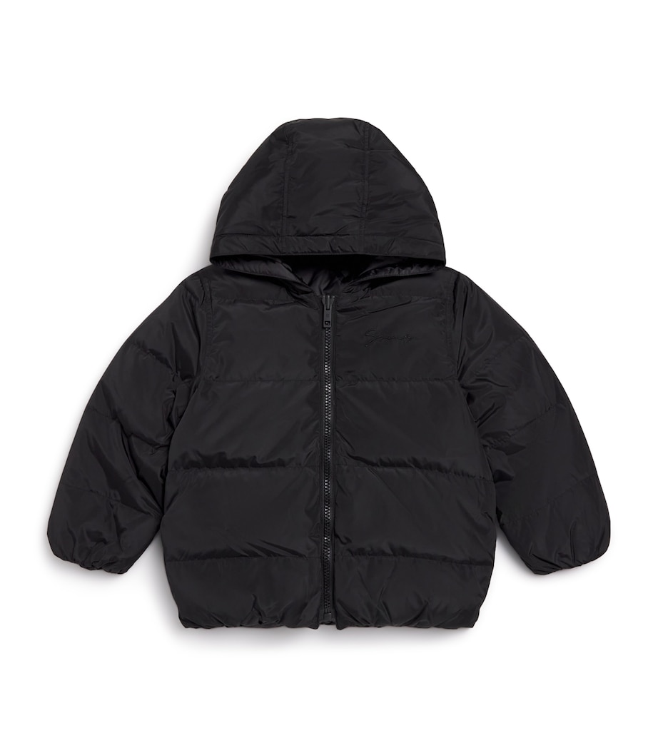 Reversible Puffer Jacket (4-12 Years) BLACK Image 1