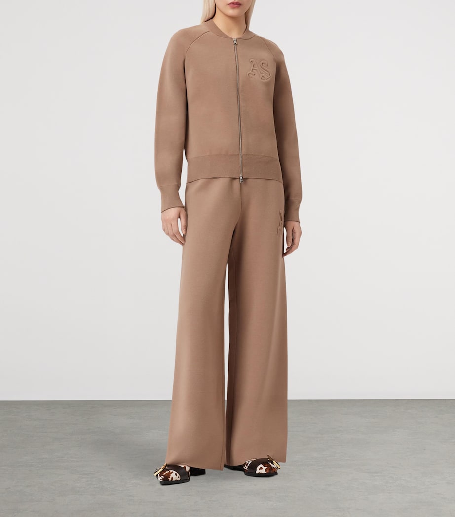 Knitted Sonny Bomber Jacket PINE BARK BROWN Image 5