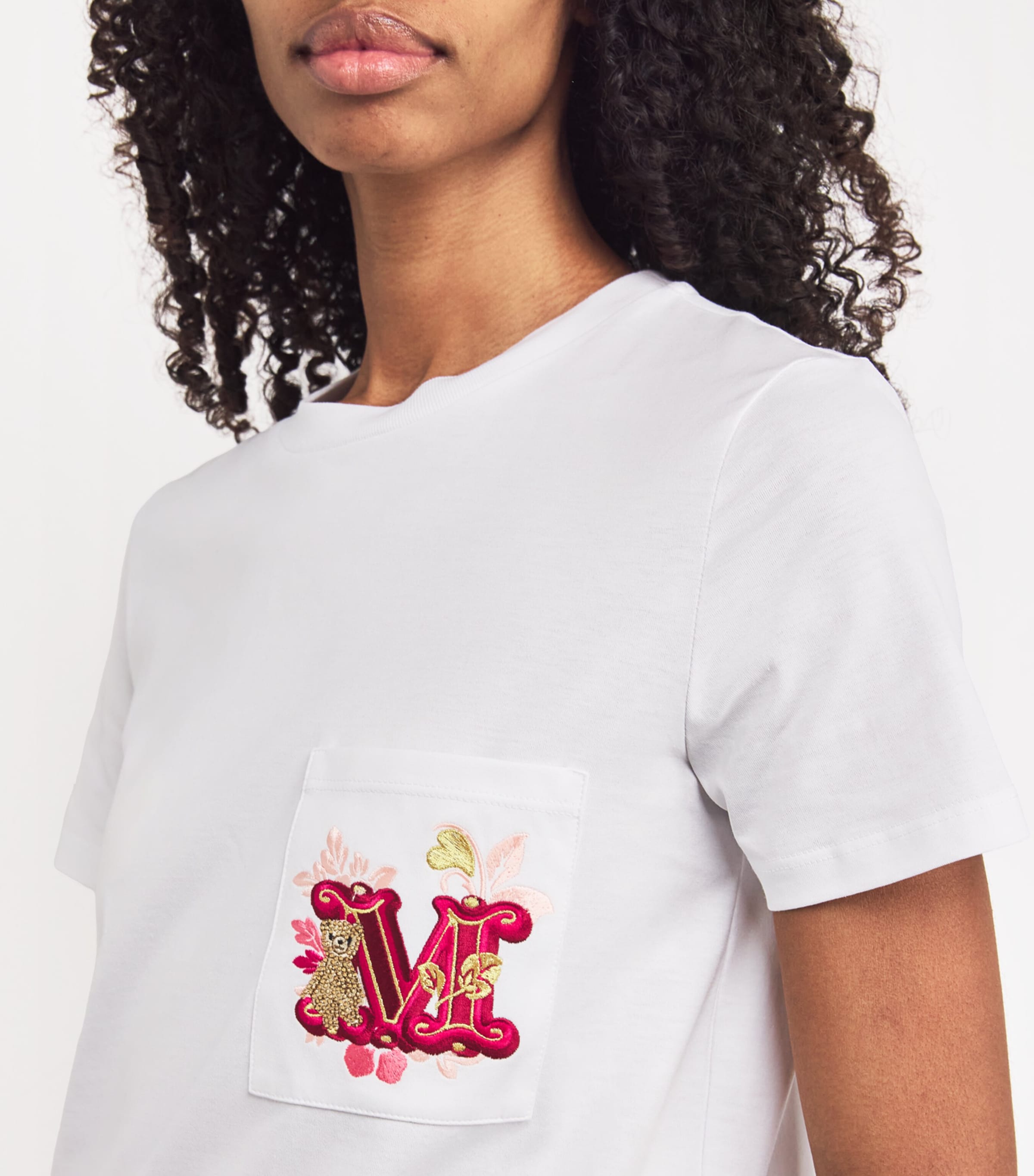 Max Mara Cotton Embroidered T-Shirt | Harrods US