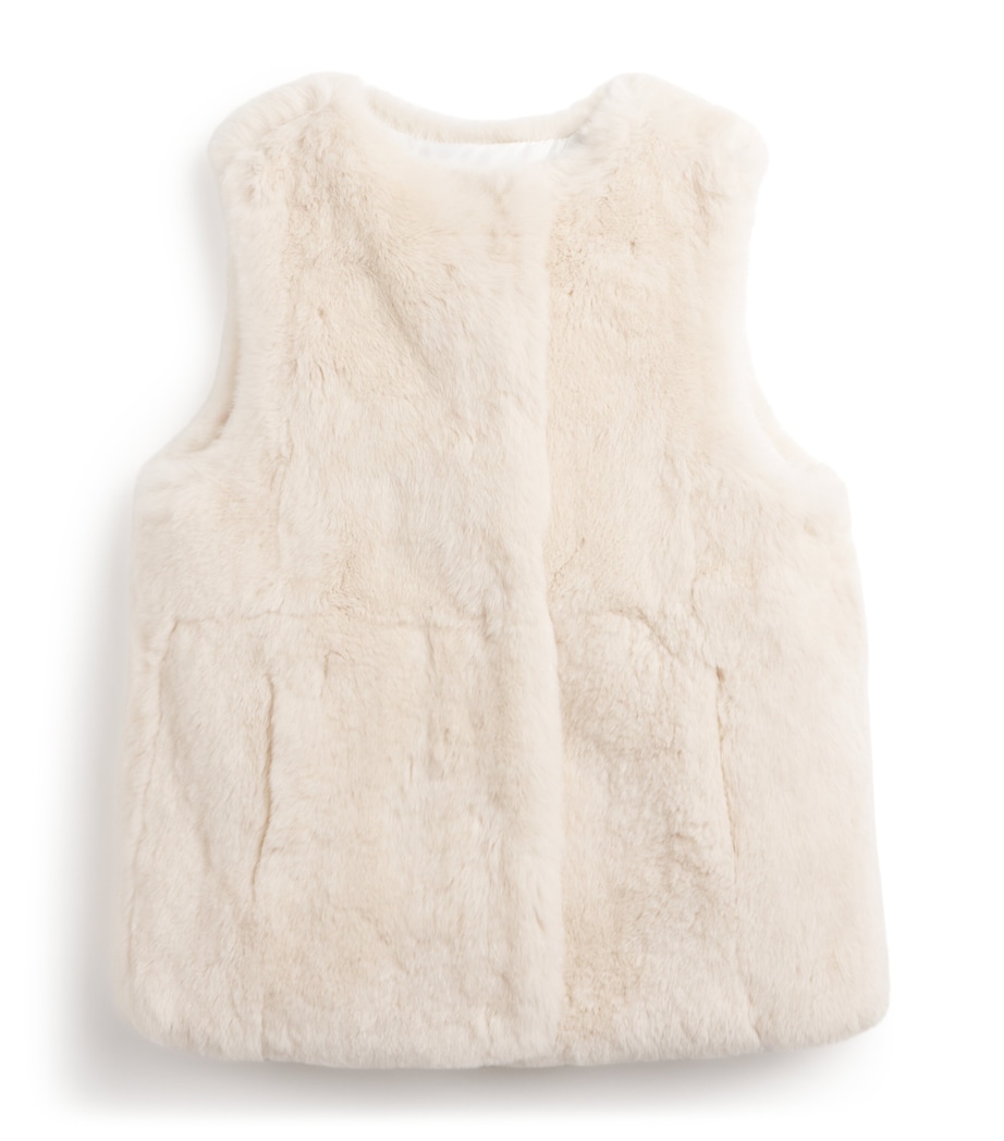 Rabbit Fur Gilet (4-14 Years) A5177CALIN Image 1