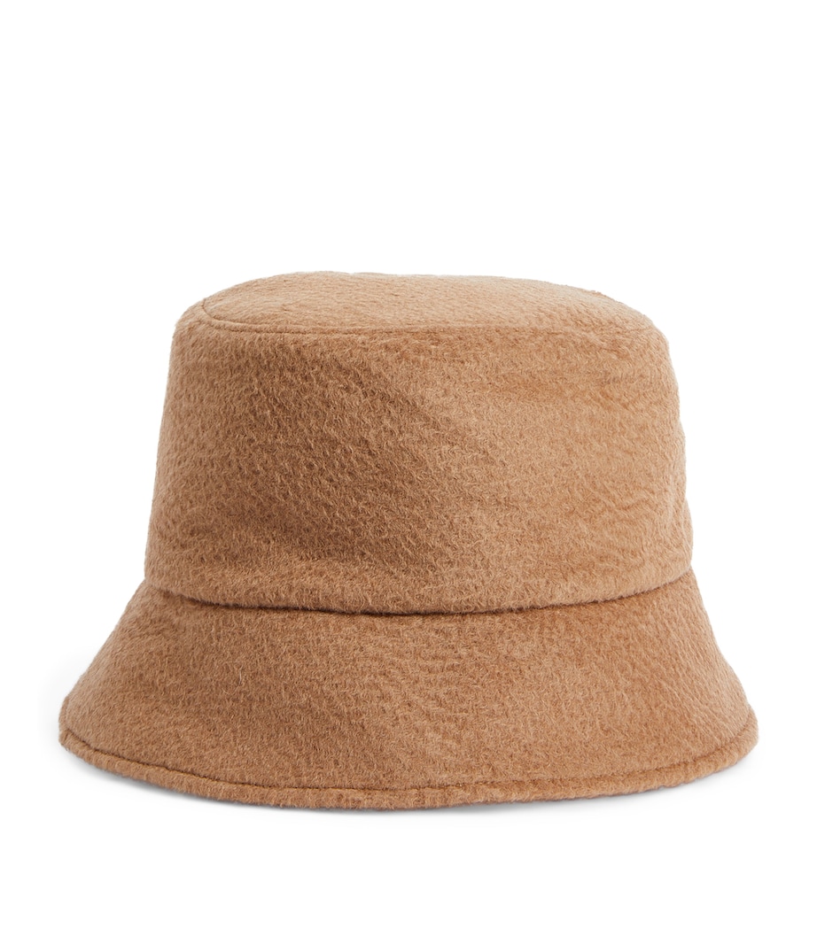 Cashmere-Camel-Silk Reversible Bucket Hat CAMEL Image 3
