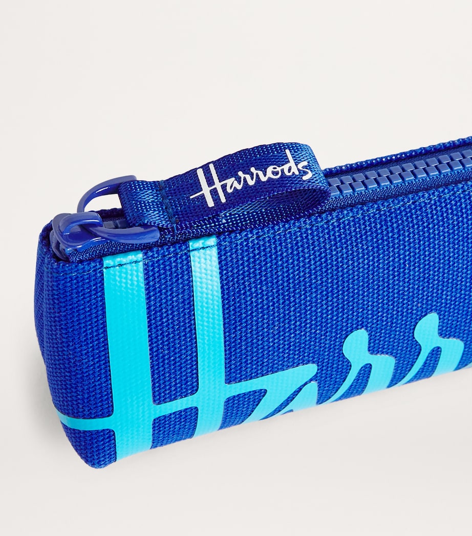 Harrods Cotton Logo Pencil Case Prussian Image 3