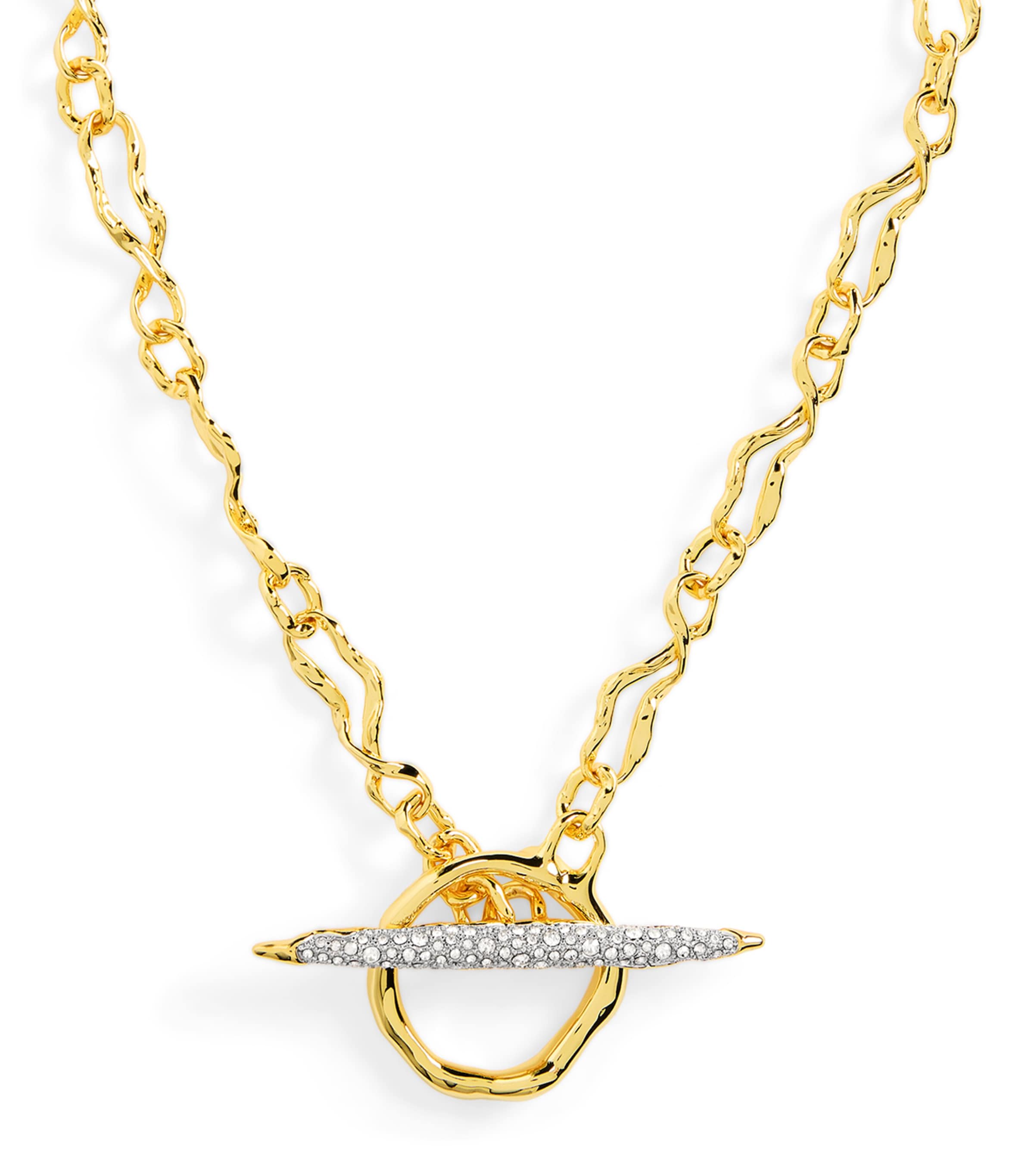 Alexis Bittar Gold-Plated Solanales Crystal Toggle Necklace | Jewellery & Watches New In | Fashion Jewellery | Necklaces