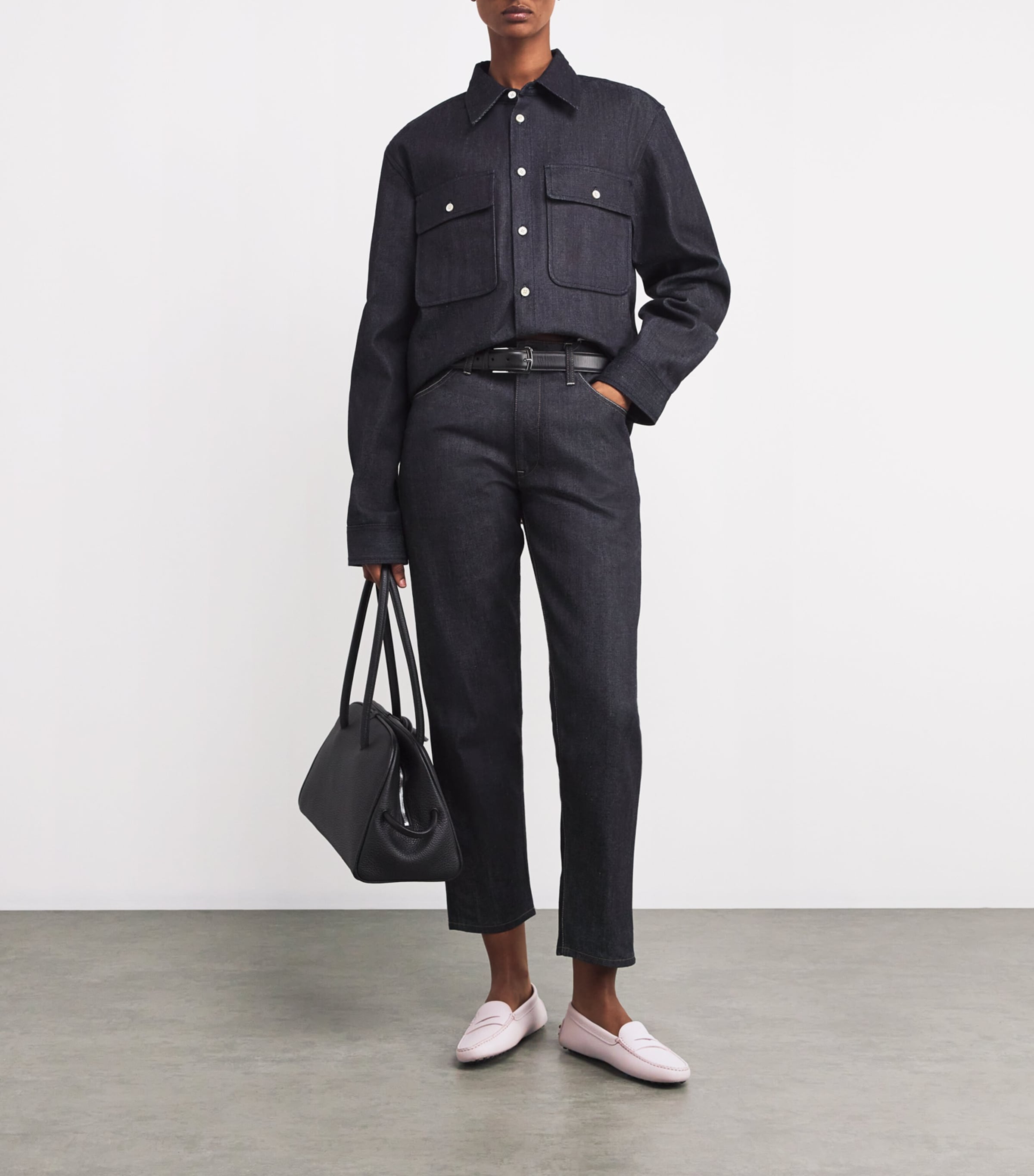 Leather Gommino Driving Shoes BONE Image 6