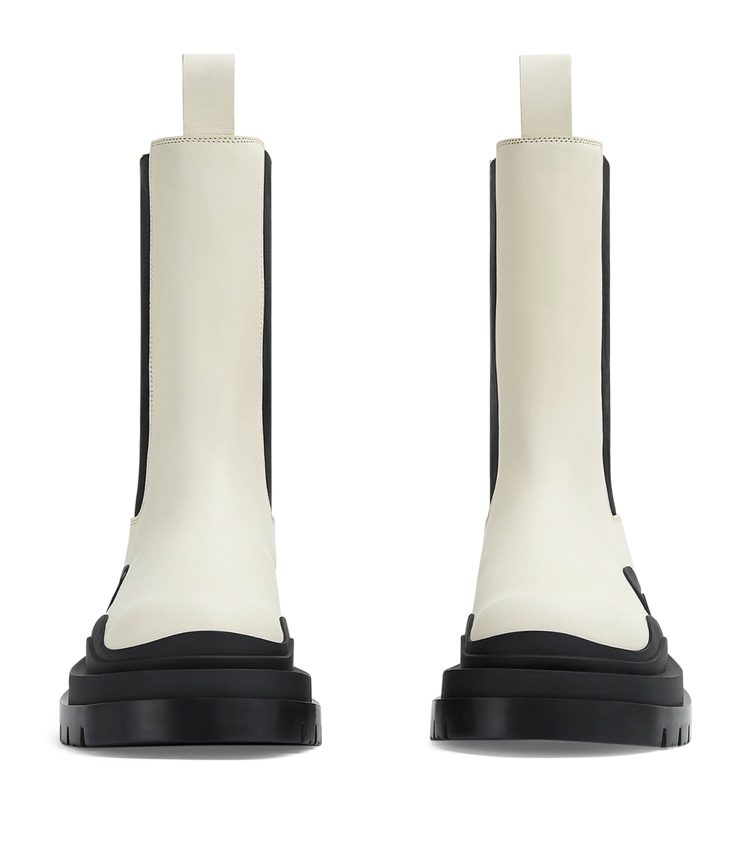 Leather Tire Chelsea Boots SEA SALT-BL-BL Image 2