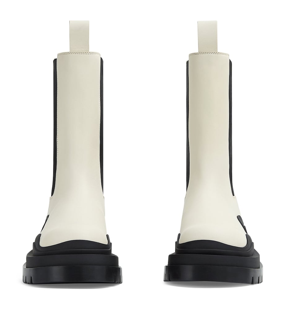 Leather Tire Chelsea Boots SEA SALT-BL-BL Image 2