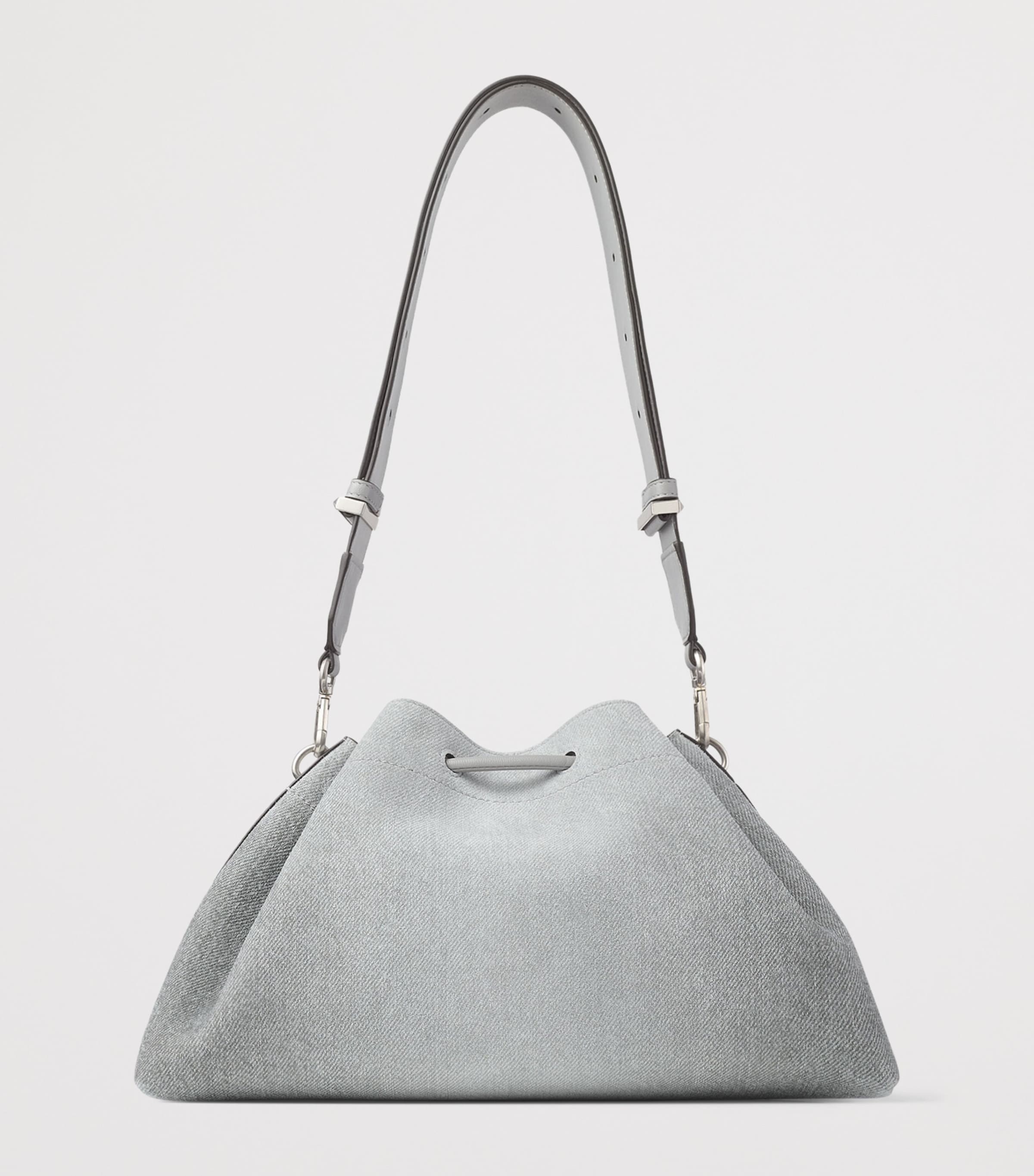 Bon Bon Cinch Suede Denim Top-Handle Bag DOVE/DOVE/ANTIQUE SI Image 3