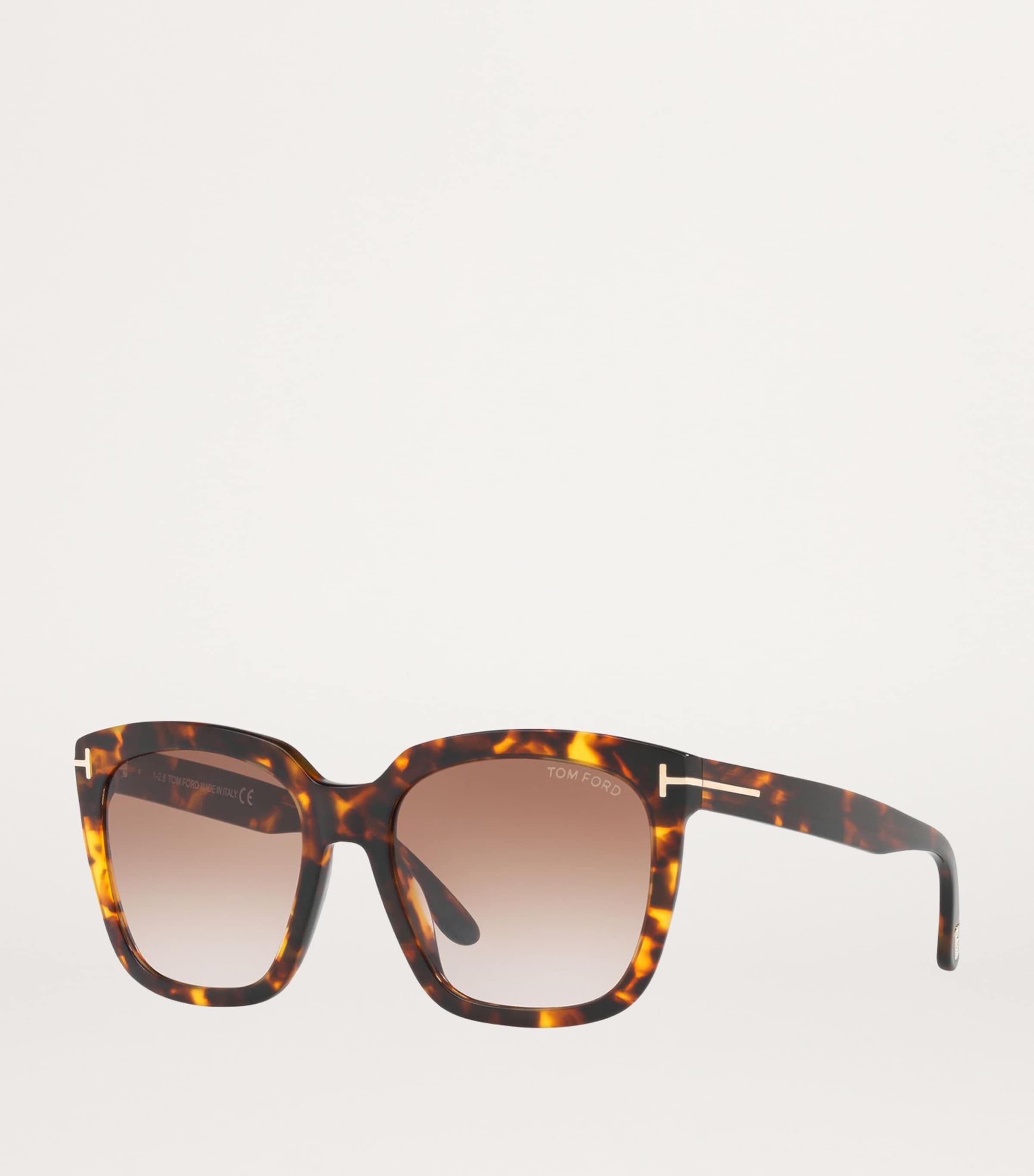 TOM FORD Brown Rounded Square Sunglasses | Harrods US