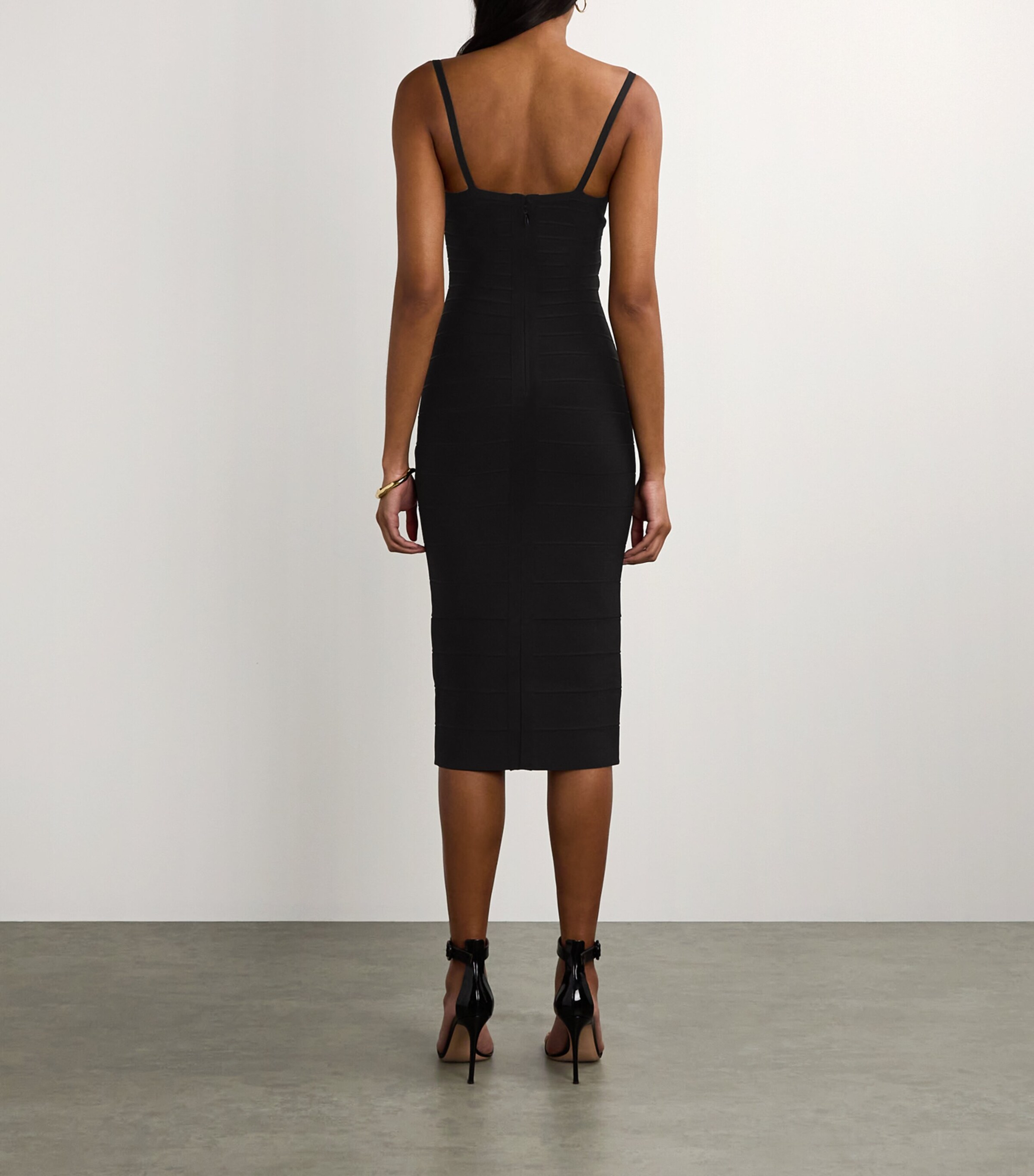 Herv Lger Black Salma Bandage Dress | Harrods SE