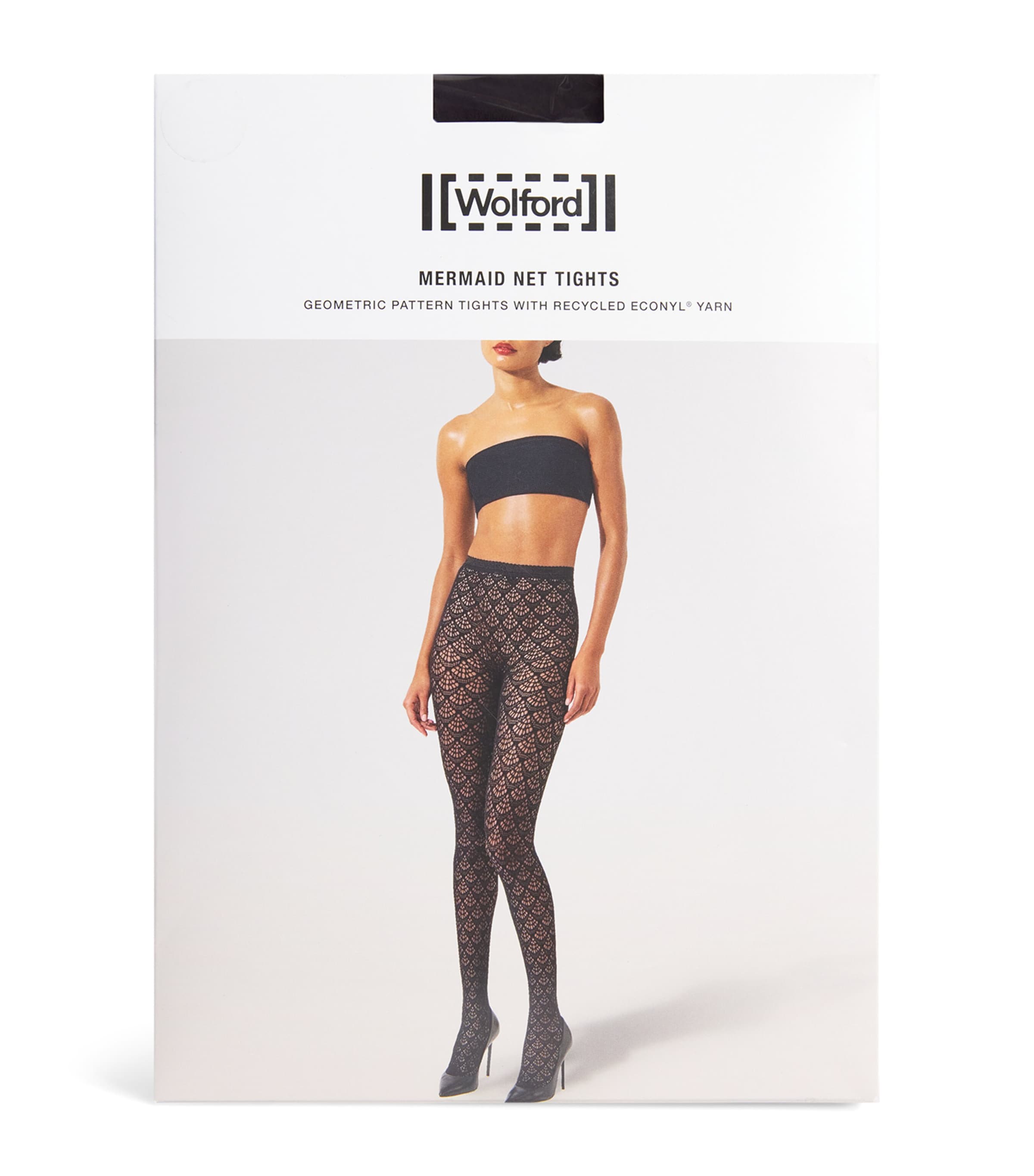 Mermaid Net Tights 4870 DARK WOOD Image 1